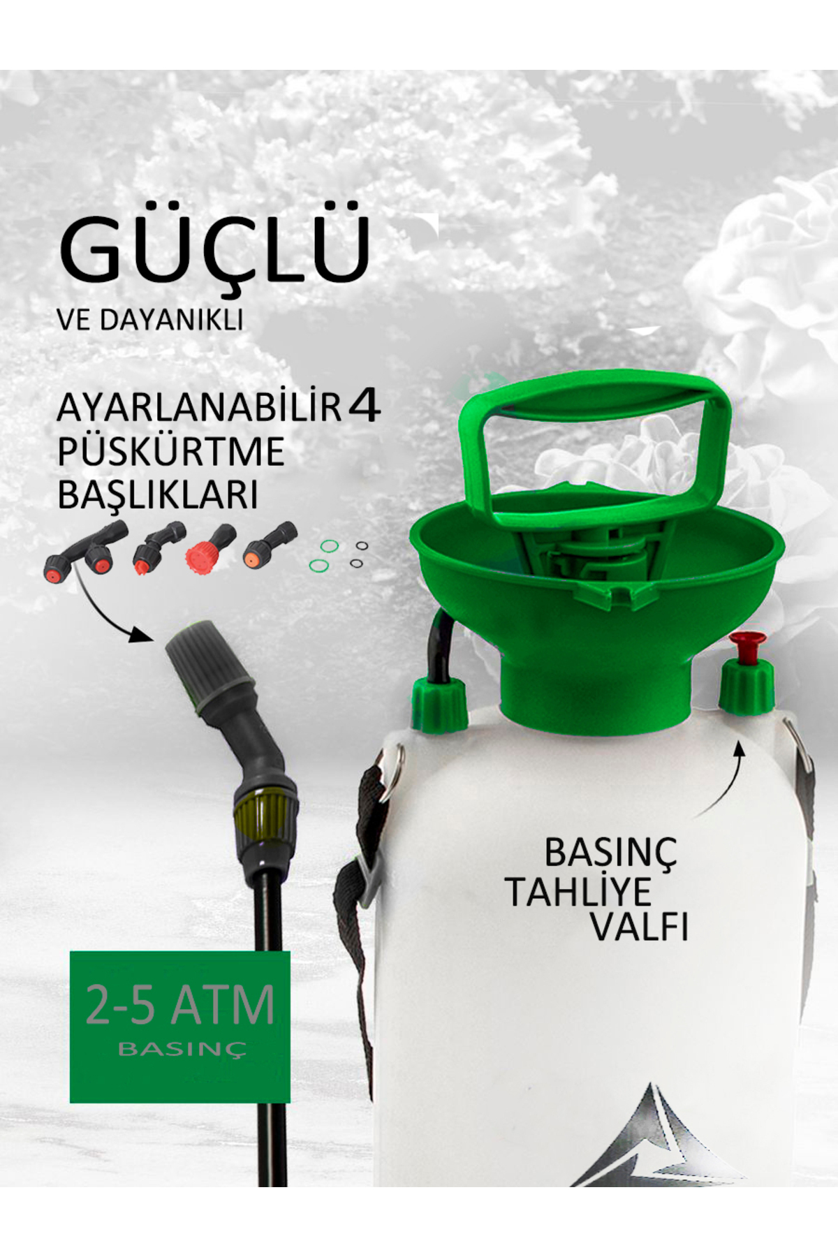 5 Lt Manuel Zirai Ilaçlama Pompası , Sulama, Püskürtücü El Pompası 5
