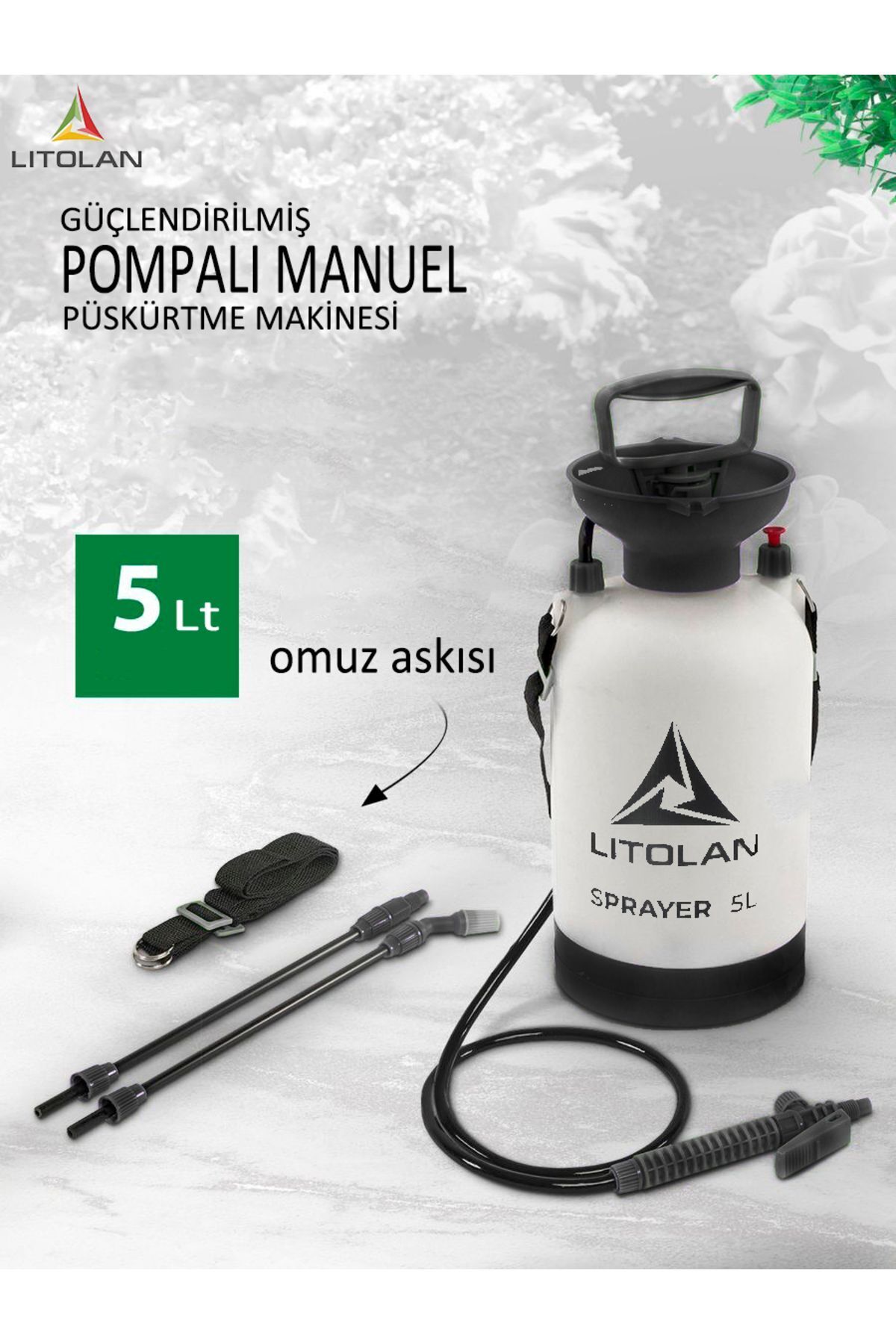 5 Lt Manuel Zirai Ilaçlama Pompası , Sulama, Püskürtücü El Pompası 3