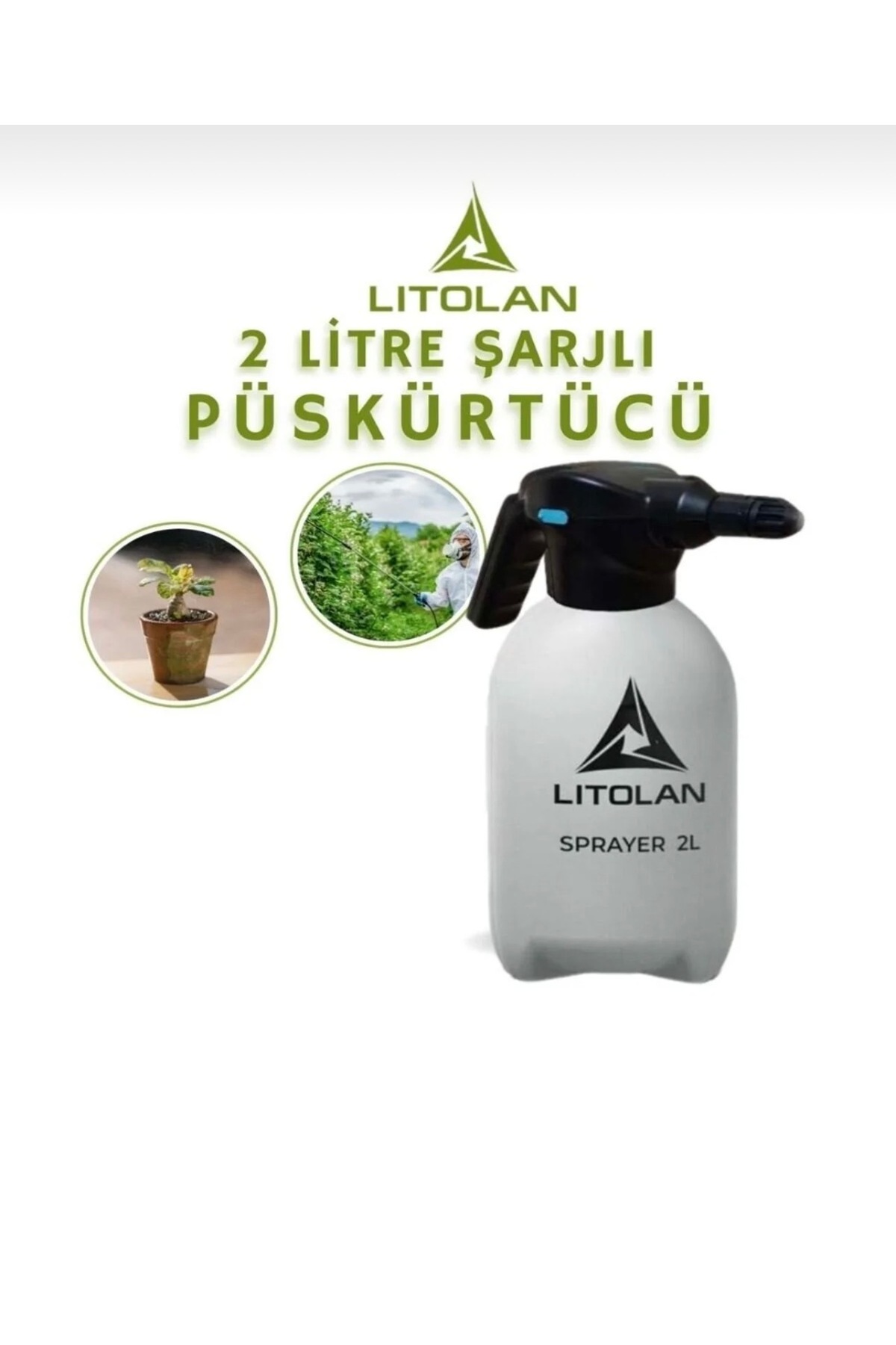 2 Lt. Şarjlı, Püskürtücü (SULAMA, TEMİZLEME, YIKAMA) 1