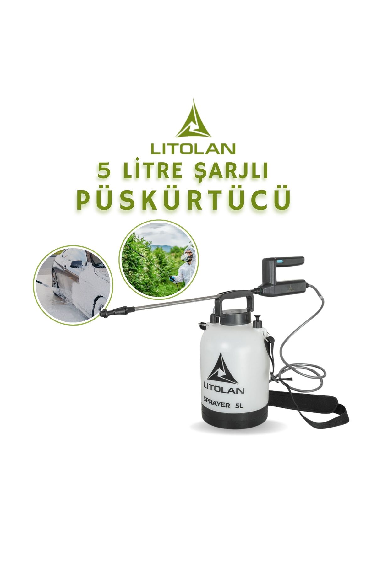 Zirai İlaçlama Pompası Şarjlı 5 Lt 2