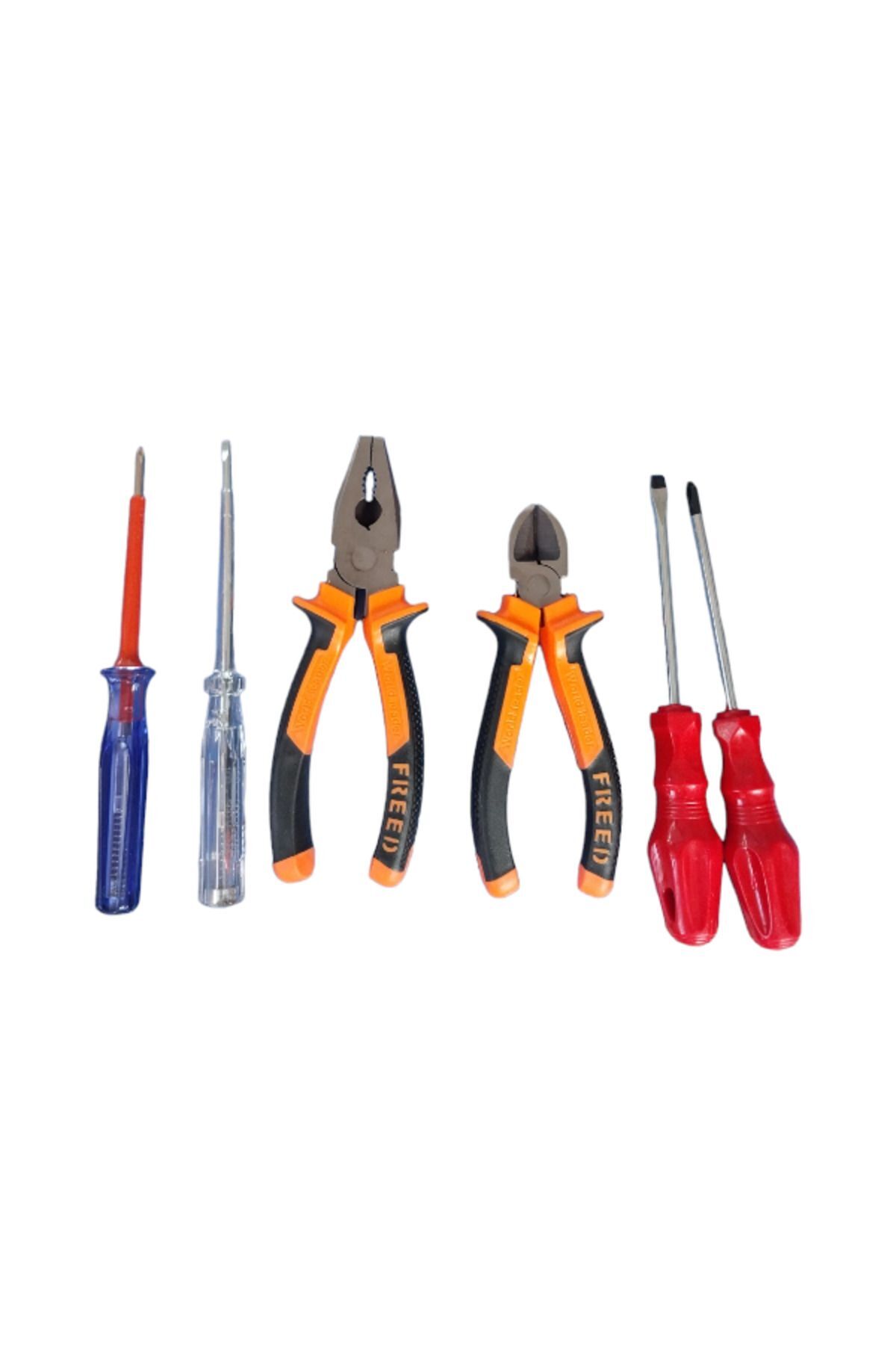 6 li set pense yankeski kontrol kalemi yıldız düz tornavida yıldız düz 6lı set takım - 1