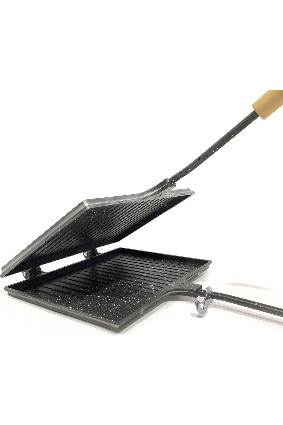 Ocak Üstü İç Granit Yapışmaz Kaliteli Tost Makinesi 23x17 cm 3