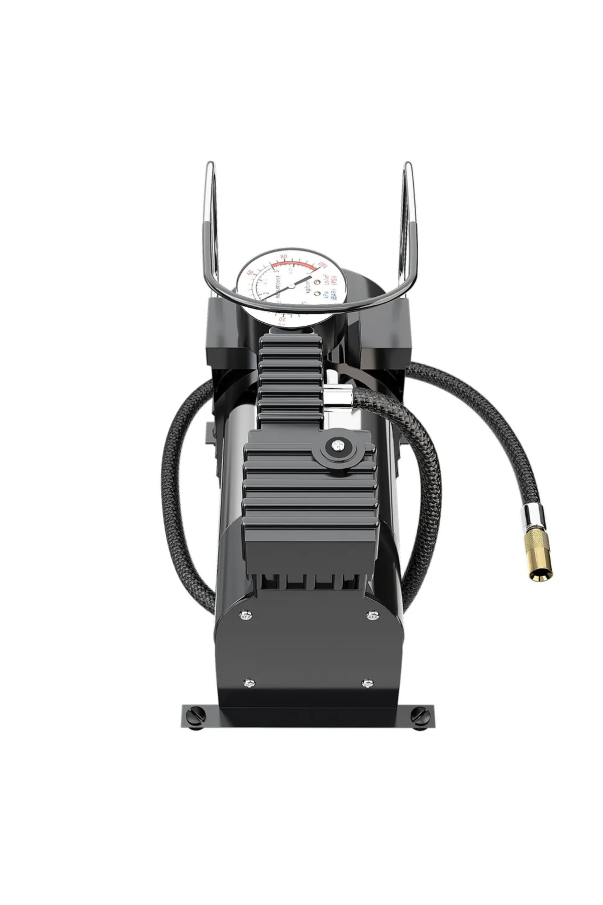 HAVA KOMPRESÖR CARUB 12 VOLT SİYAH HORTUMLU ÇAKMAKLIK GİRİŞ 150 PSİ 4