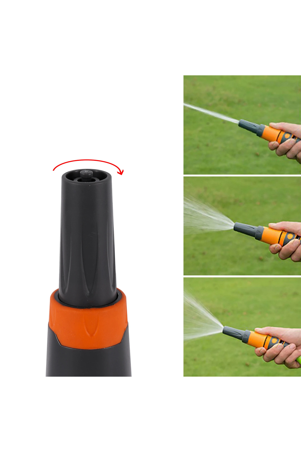 SULAMA TABANCA SETİ Fıskiye Tazyikli su fırlatıcı hortuma takılır 4 PCS 5