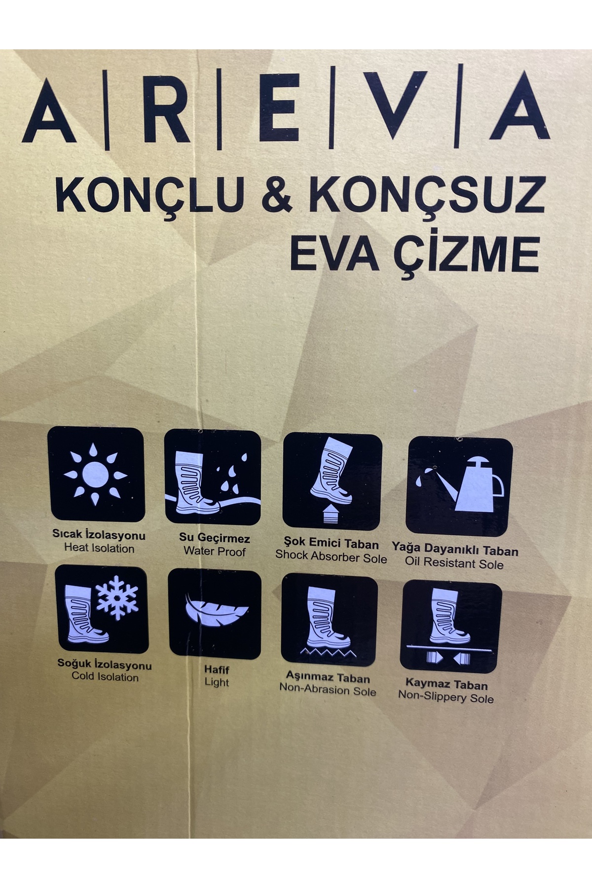 AREVA Eva Termal Avcı Çizme Haki -30 Derece Soğuğa Dayanıklı 20235 5
