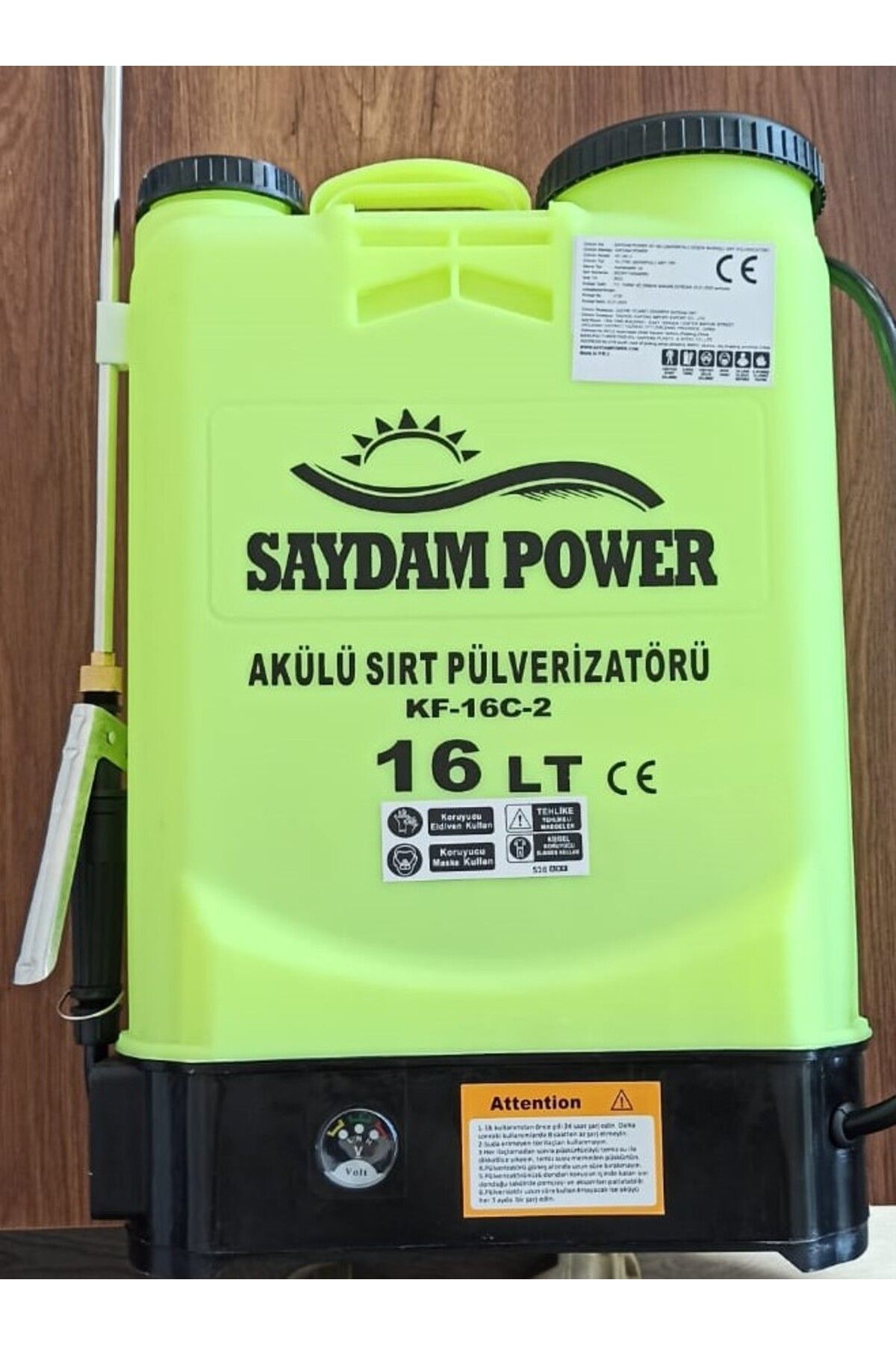 SAYDAM POWER 16 LT AKÜLÜ İLAÇLAMA POMPASI(SIRT PÜLVERİZATÖRÜ) 1