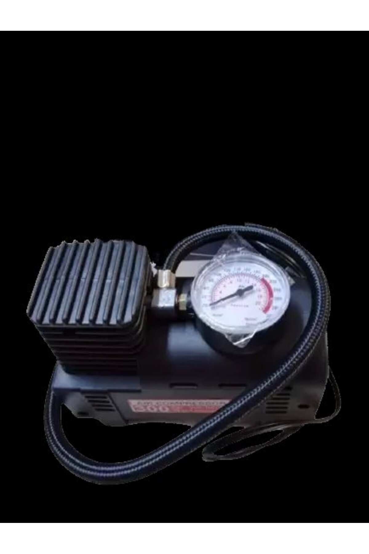 Hava Kompresörü 12V 300 PSI Göstergeli Çakmaklık Girişli Lastik Şişirici Pompa