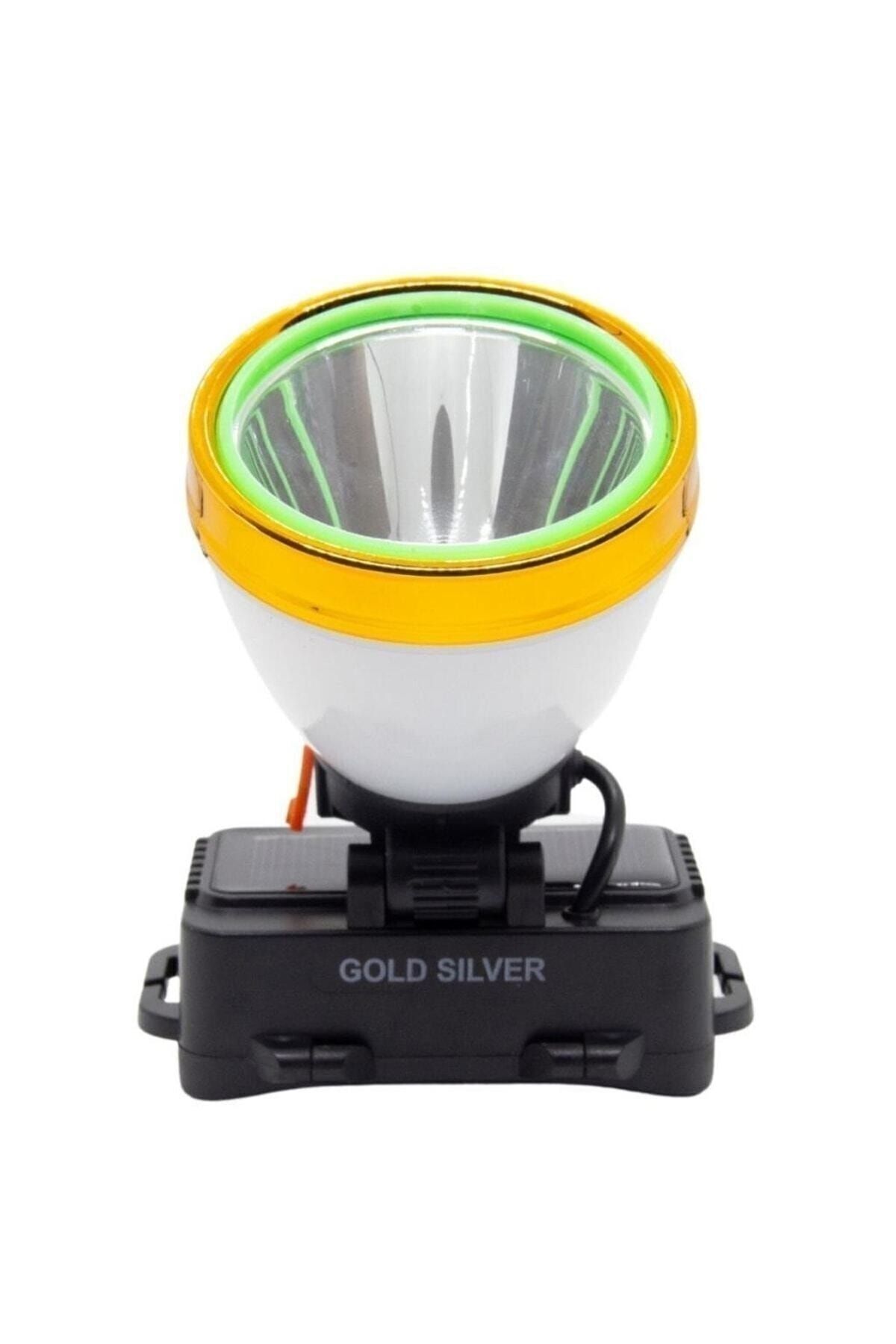 Gold Silver 60w Wat Yüksek Işık Gücü Güneş Enerjili Kafa Lambası 3
