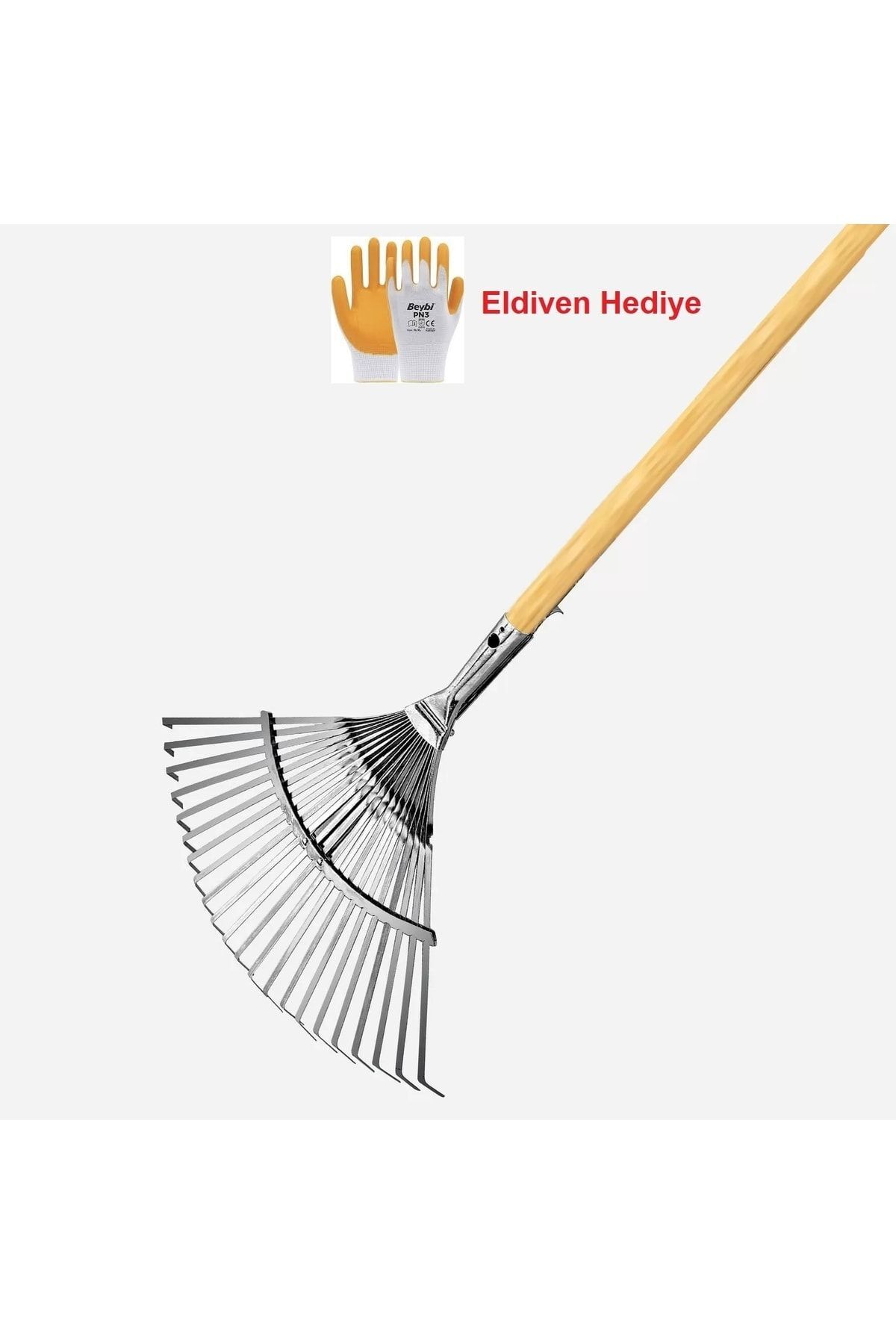 Yaprak Tırmığı Ayarlanabilir Saplı 120 Cm Kaliteli Eldiven Hediyeli 1