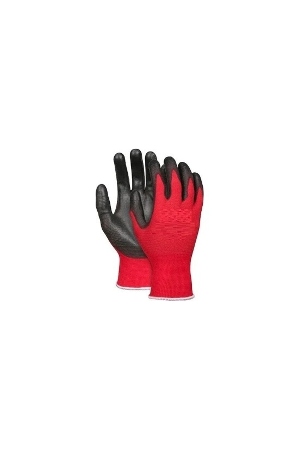 Eli Nitril 007 Iş Eldiveni No:10 Xl 50 Adet Kırmızı-siyah 2