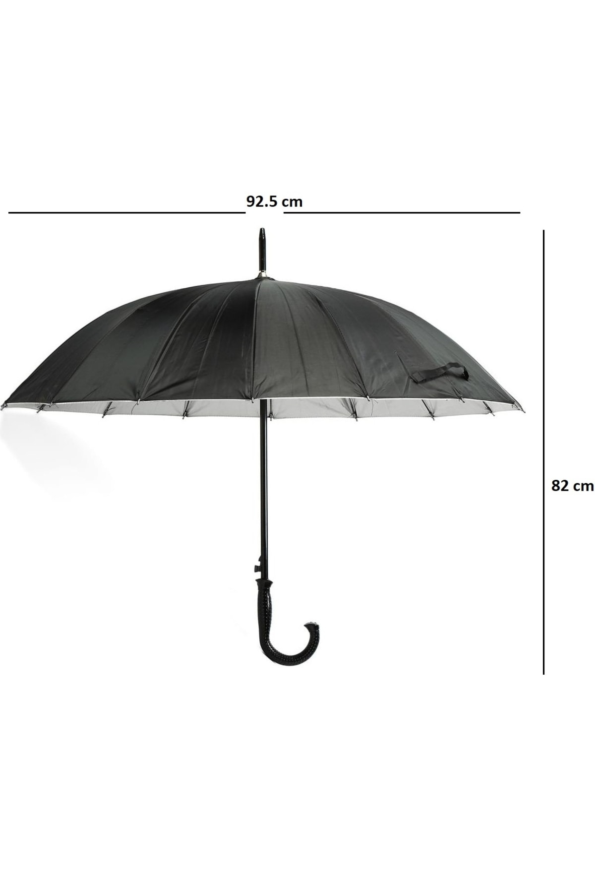 Unisex Yarı Otomatik Şemsiye 16 Telli Baston Saplı 1