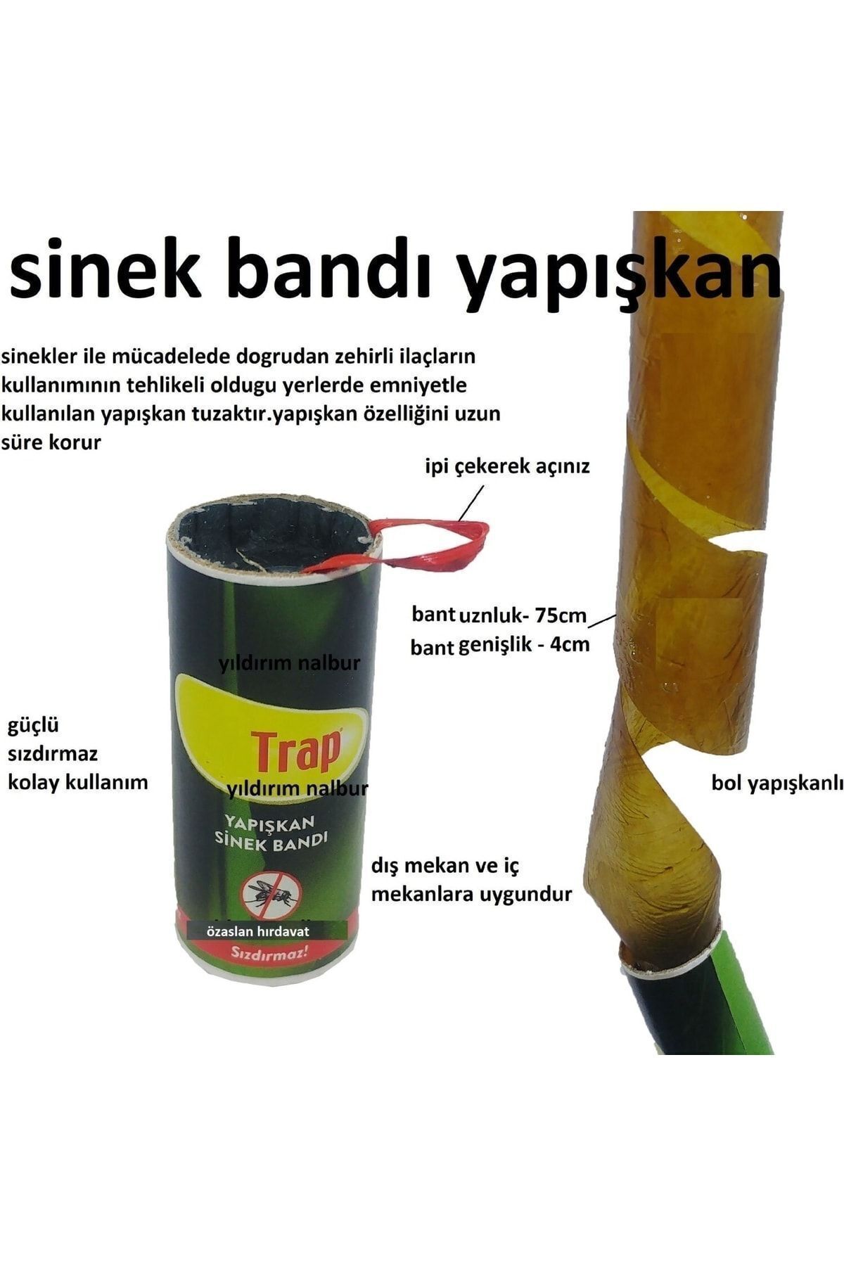 Startrap 24 Adet Sinek Bandı Sinek Yapışkanı Kartuş Fly Cathcher 4
