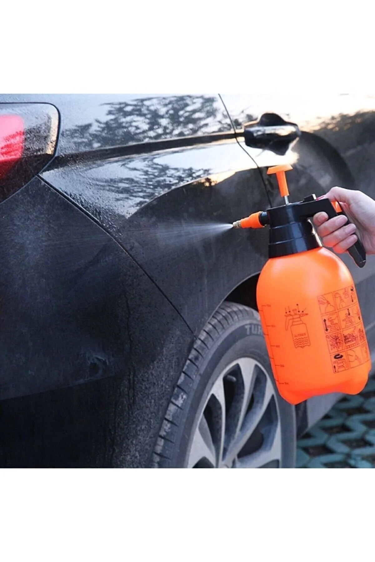 Araba Köpük Püskürtme Araç Temizleme Basınçlı Oto Yıkama Pompası 2 Litre (180 gr plastik malzeme) 3