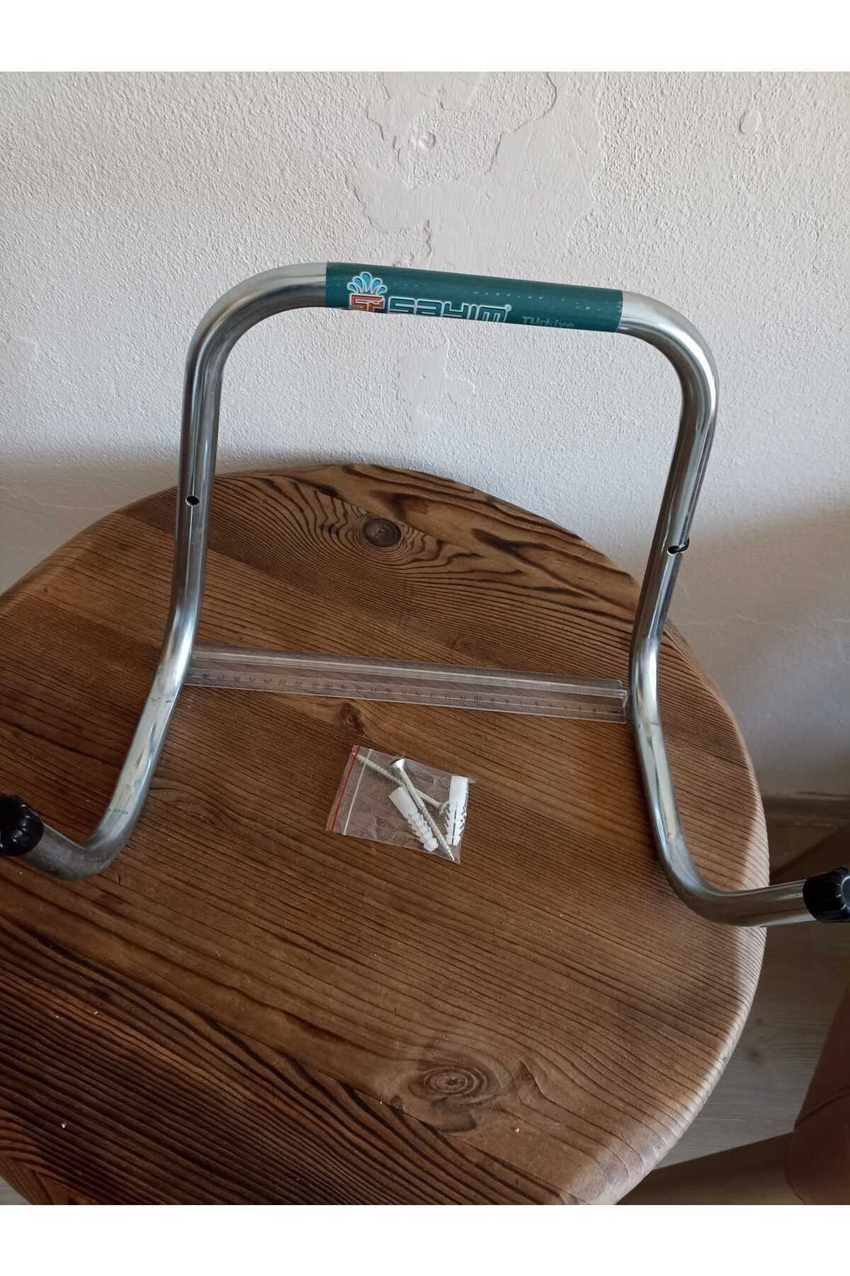 Metal Hortum Askısı Krom Renk Hortum Sarma Askısı .(RADYATÖR/PETEK PURJÖR HAVA ALMA ANAHTARI HEDİYE) 2