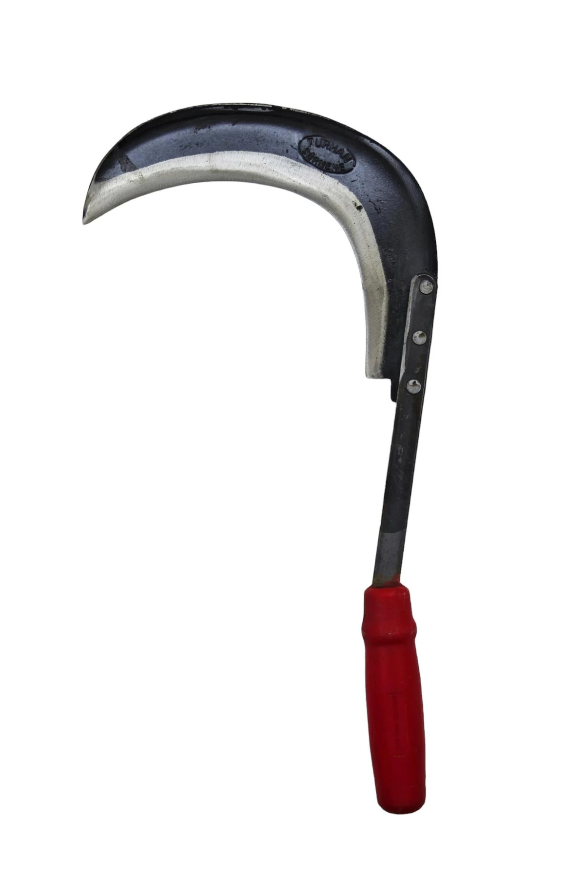 Ot / Çayır Orağı El Yapımı Keskin Çim Biçme Orak Kırmızı Mavi 1