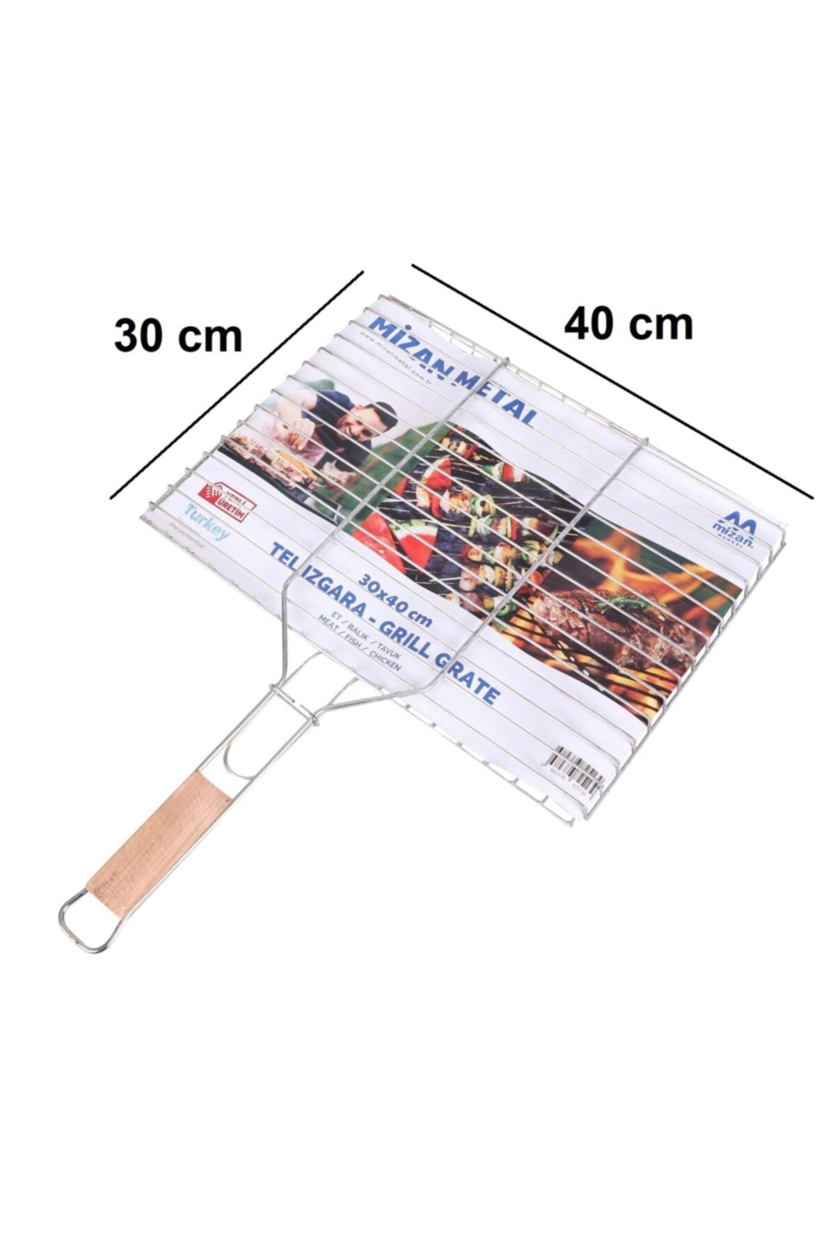Mangal Et Tavuk Balık Izgarası Izgara Teli 30x40 Cm 2 Li Paket 2