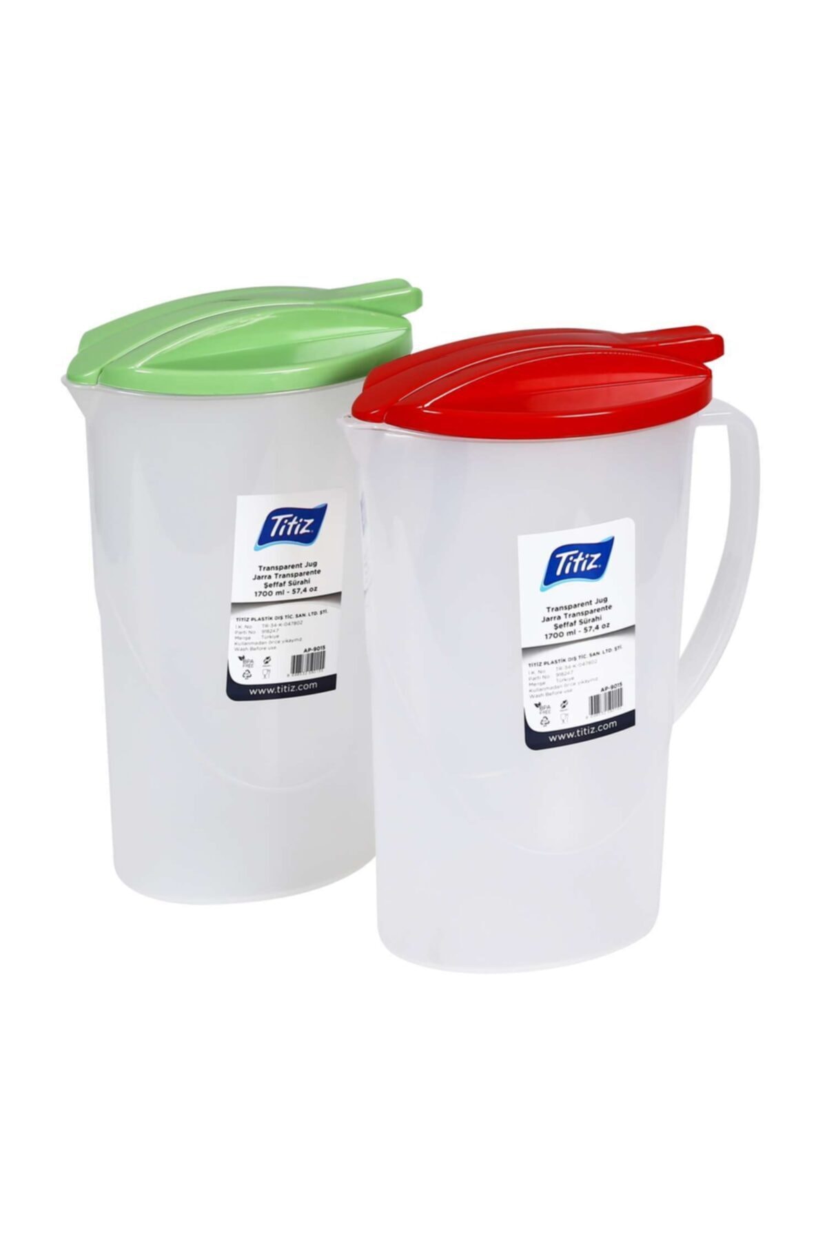 Şeffaf 1700 ml Sürahi, Pratik ve Şık Tasarım, 1 Adet - 1