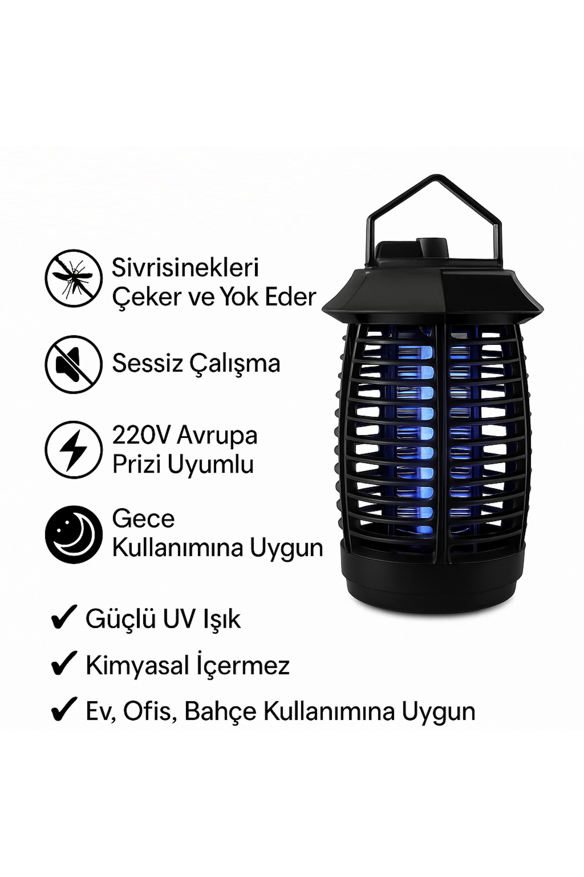3w Elektrikli Sinek Öldürücü Kovucu Sivri Yakıcı Cız Cihaz Princo Marka 4