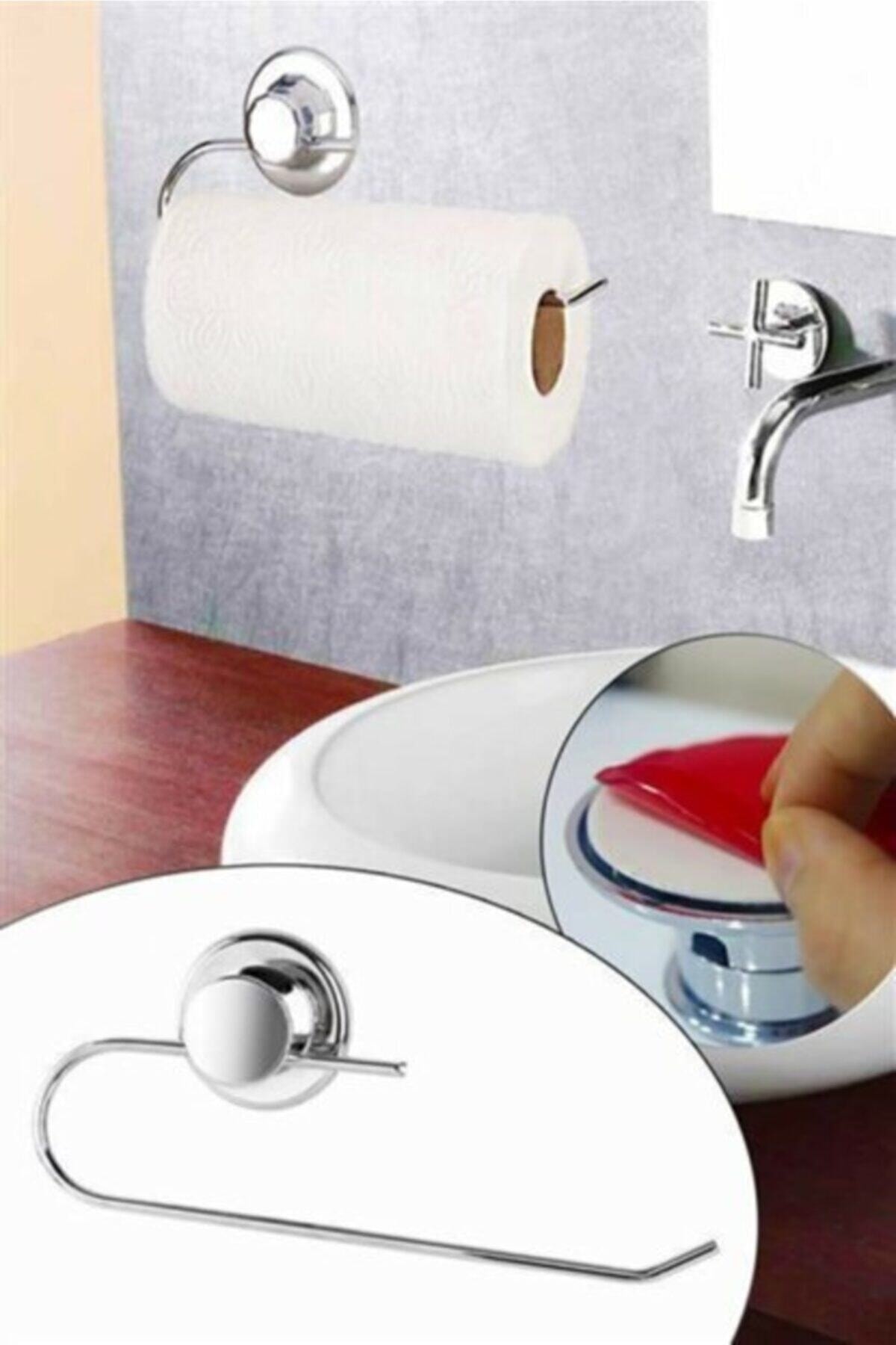 Yapışkanlı Şık Parlak Havluluk Paslanmaz Krom 3