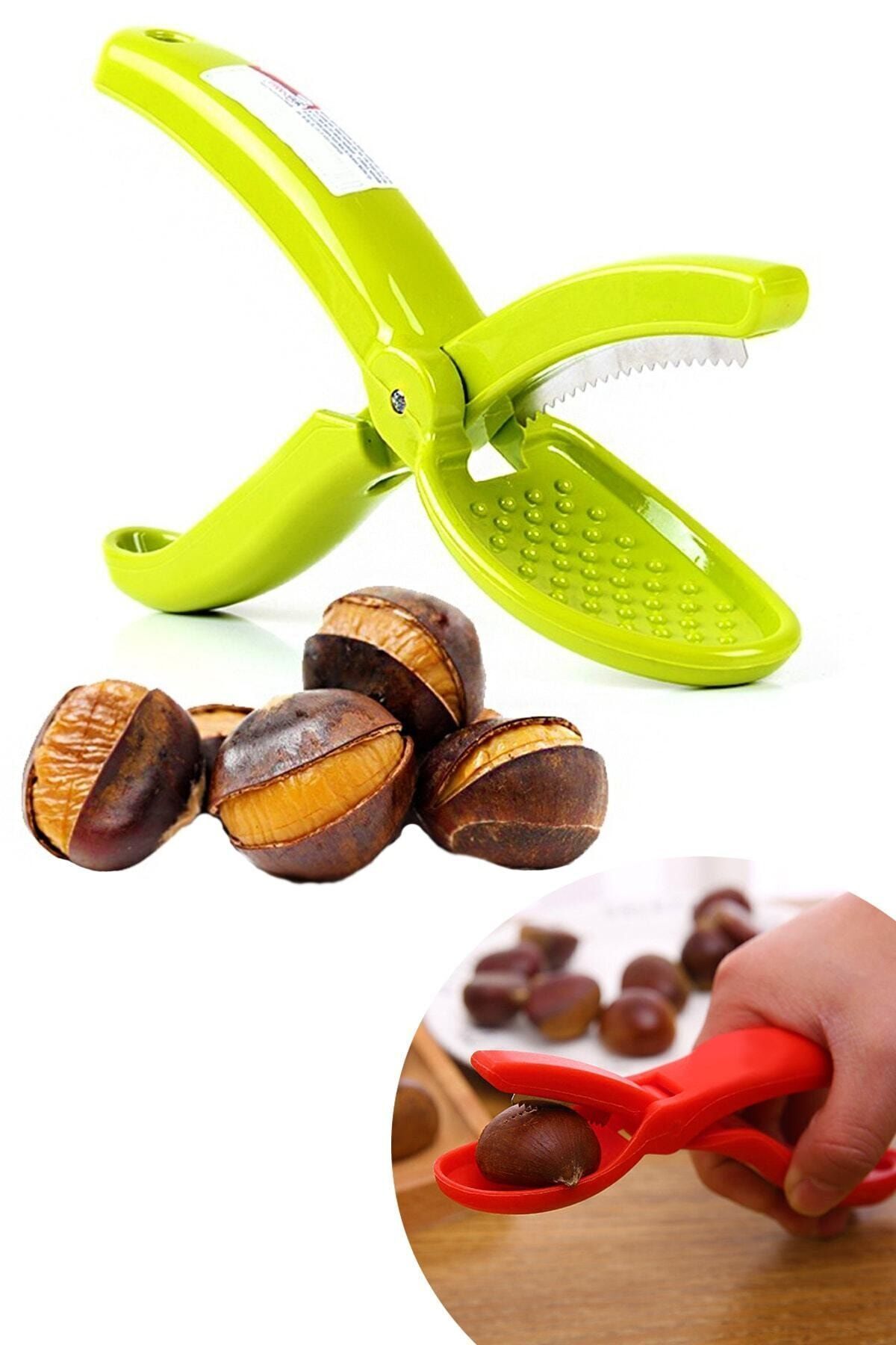 Plastik Kestane Çizici Kestane Kesici Makas Mutfak Gereci 1