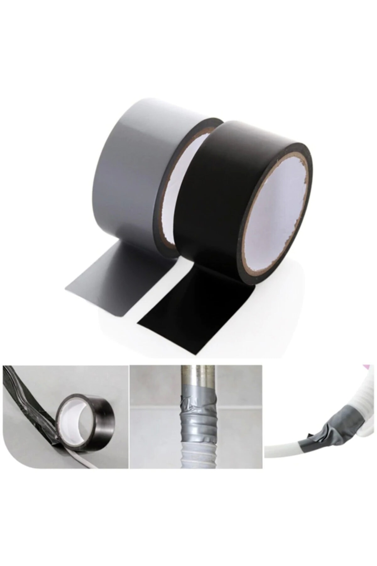 Suya Dayanıklı Mega Bant Su Geçirmez Güçlü Boru Tamir Bandı 0.18 Mm 50mm 25 Metre 3