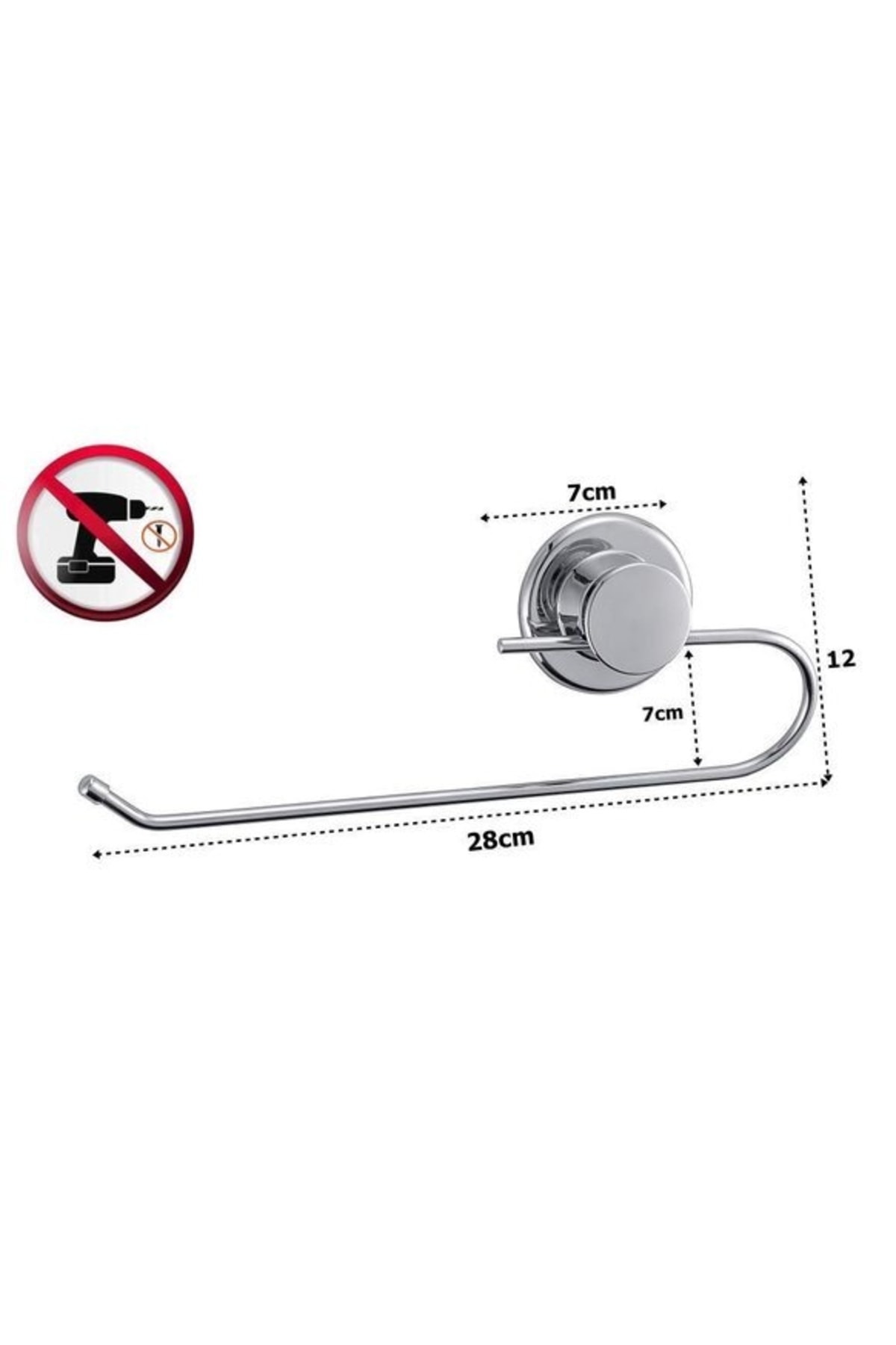 Yapışkanlı Paslanmaz Çelik Banyo  4 Lü Set 5