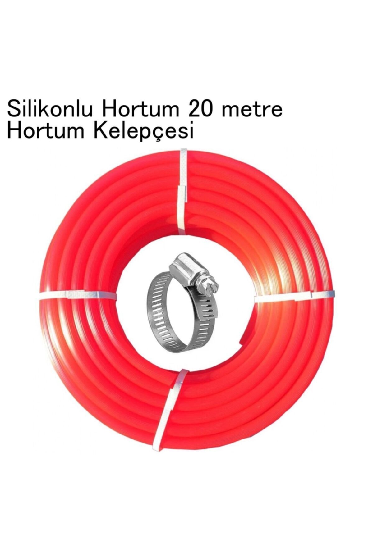 Silikonlu Bahçe Hortumu 20 Metre+Hortum Askısı+Vida+Velepçe-Hortumunuz Düzenli Şekilde Askıda Durur 3