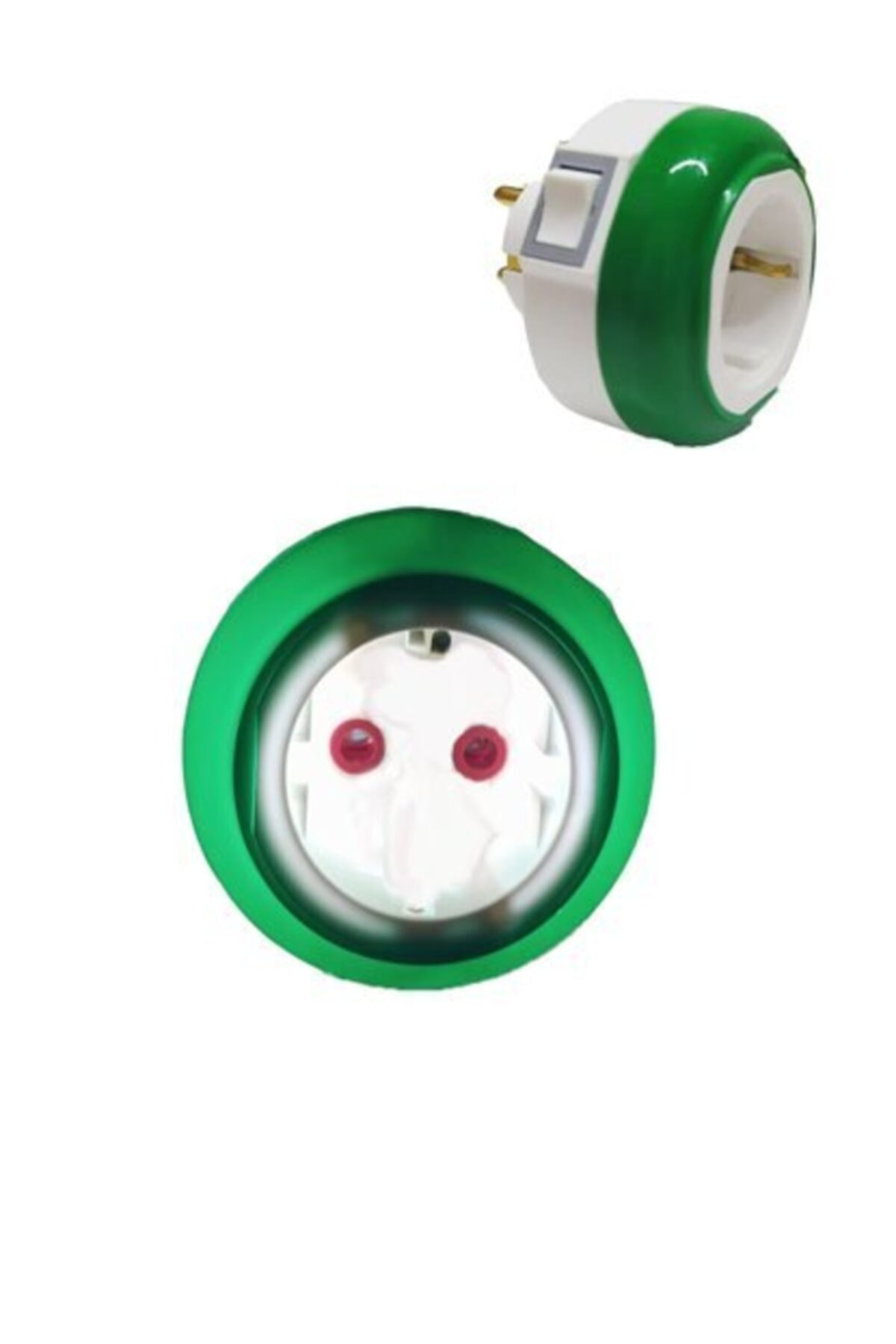 Yeşil Led Gece Lambası Prizli Aç Kapa Anahtarlı 3