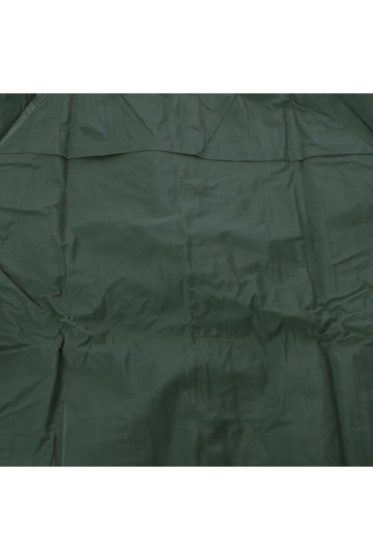Unisex Yeşil Pvc Yağmurluk Çıtçıtlı 3