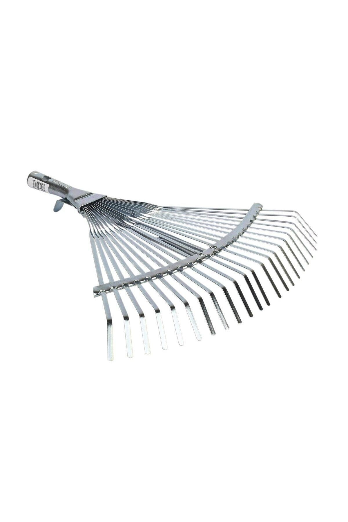Ayarlanabilir Metal Yaprak Tırmığı 22 Diş 32-45 cm Bahçe Tırmığı - 1