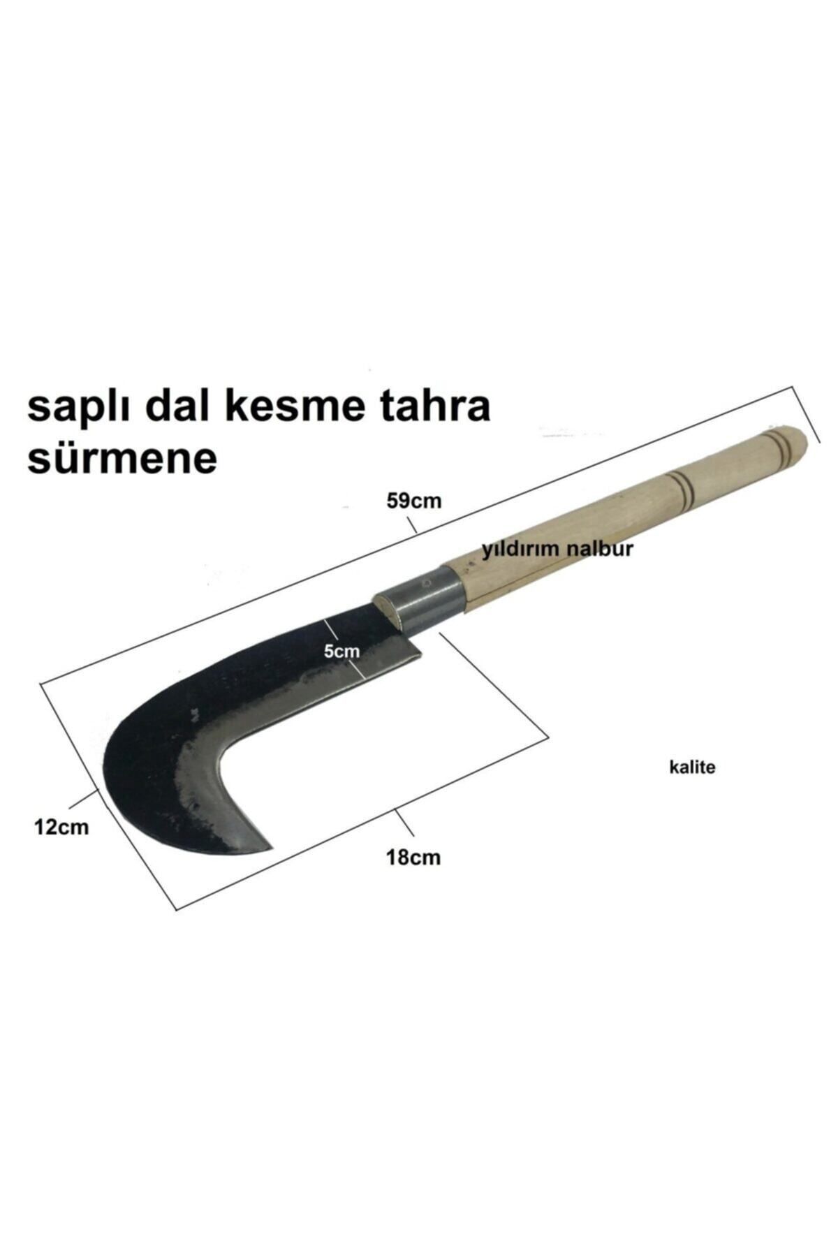 Sürmene Dal Kesme Bıçağı Orak Tırpan Ahşap Saplı Budama 2