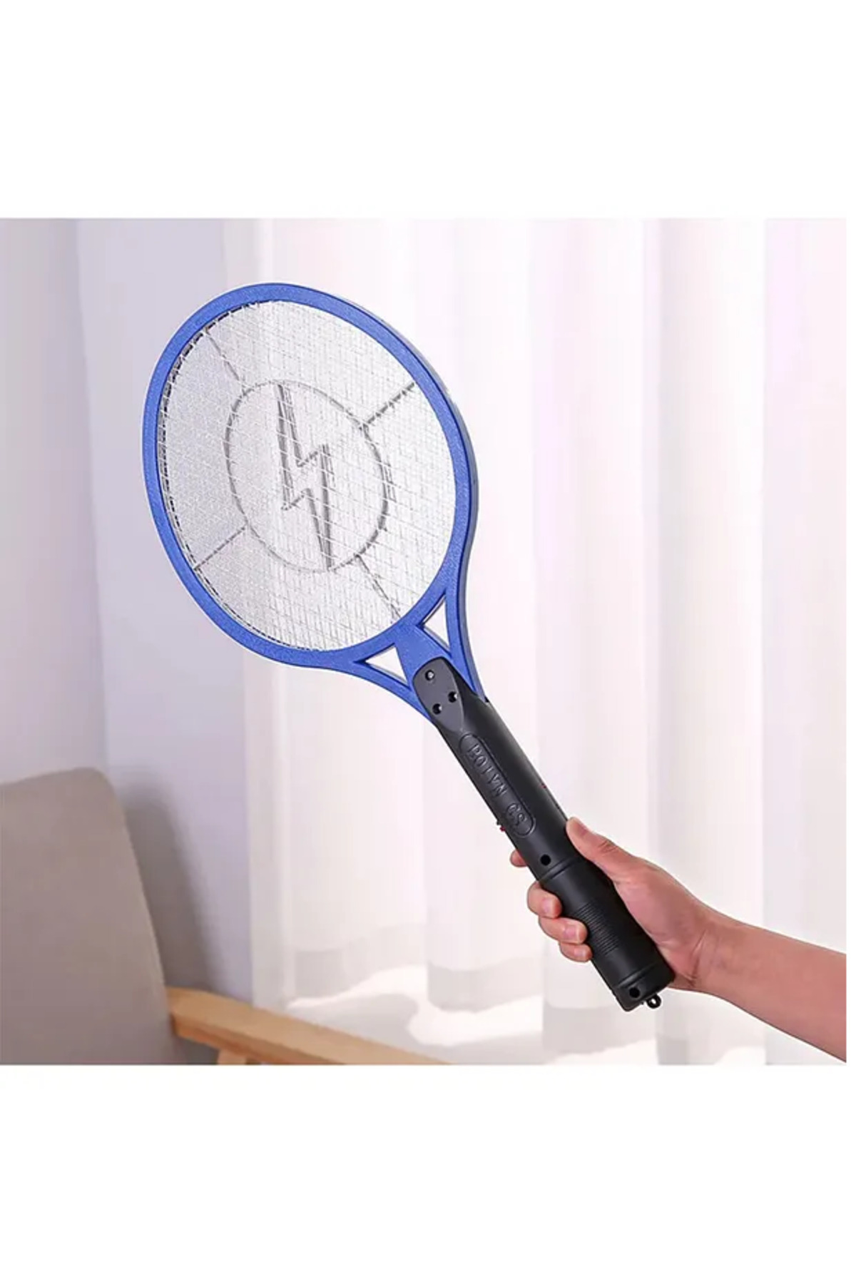 Şarjlı Sinek Raketi Yeni Nesil Ayaklı Seri Beyaz Çift Kullanımlı 2