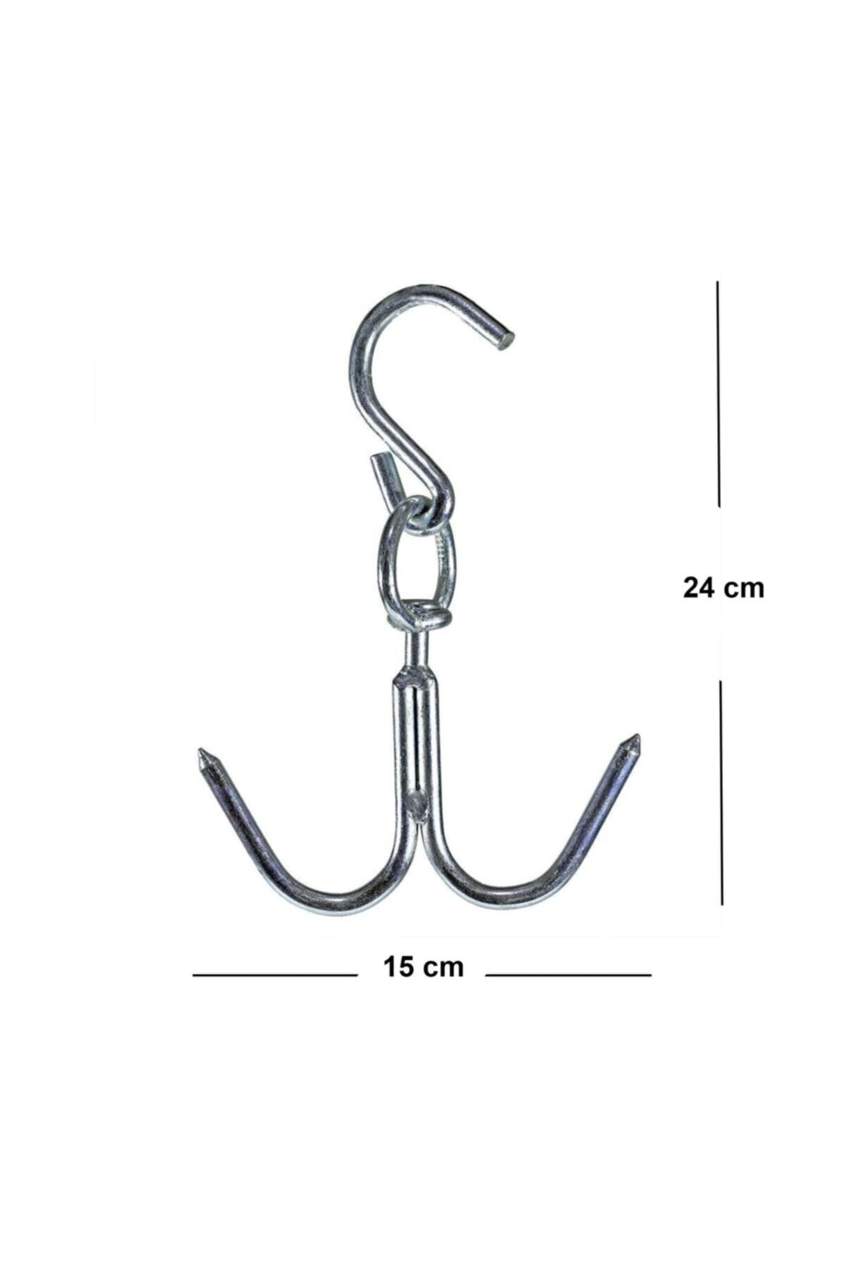 Kasap Et Kancası Dönerli Çiftli 10 Mm 2
