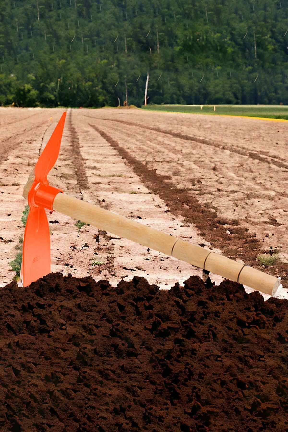 Saplı Sivri Çapa Bahçe El Çapası 40 Cm Ec006 4