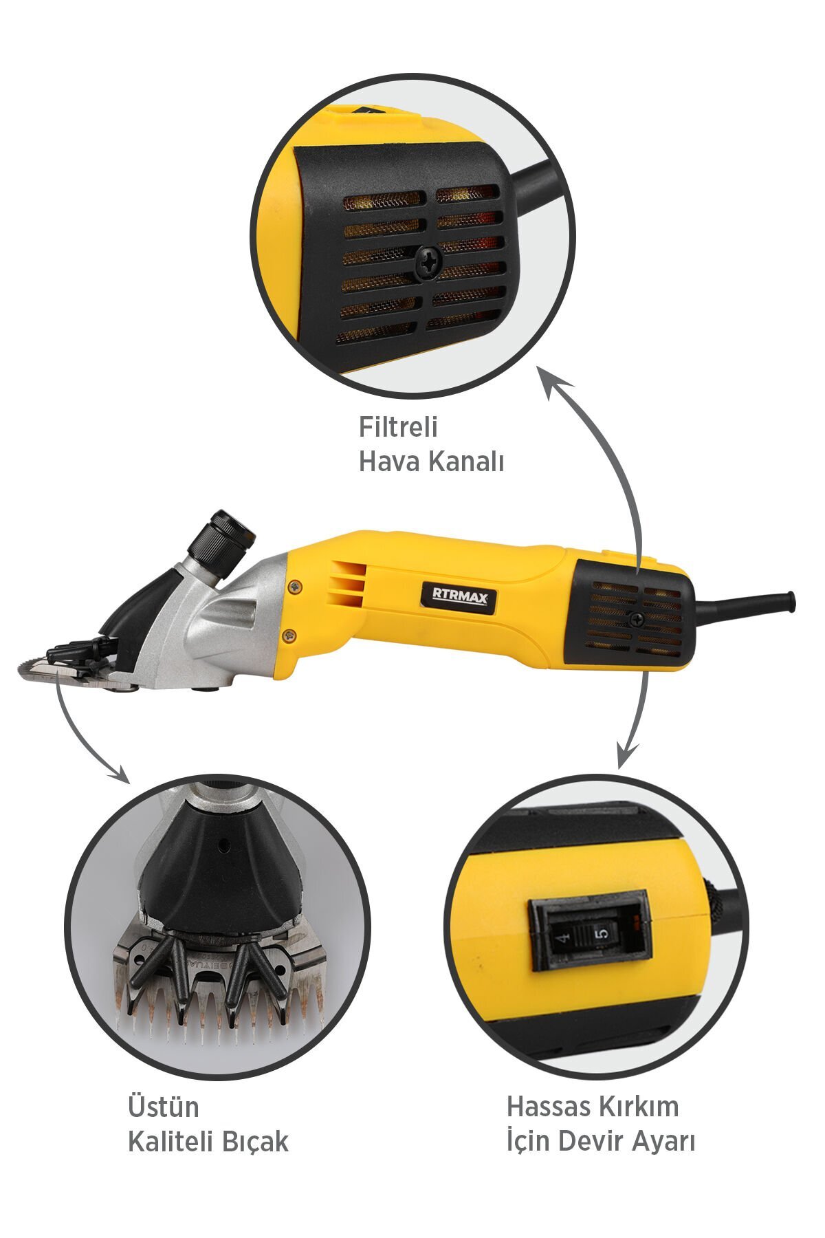 Rtm923 Koyun Kırkma Makinası 500 W 3
