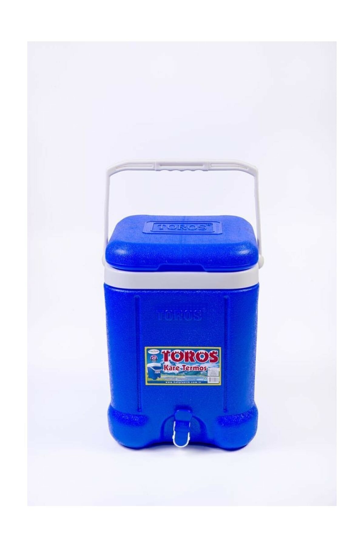 Soğuk Su Meşrubat Kare Termos Musluklu Kalın 20 Litre 2