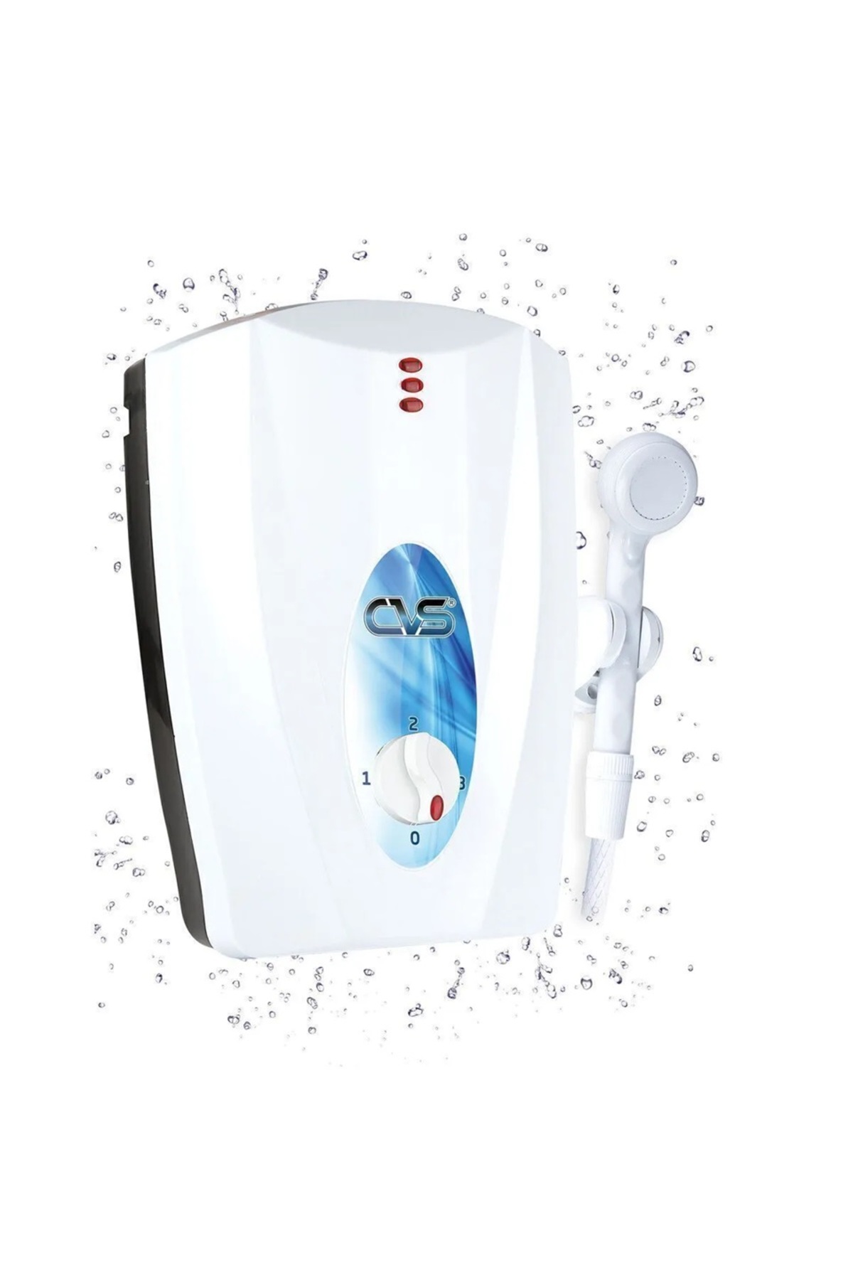 Beyaz Renk Armutlu Elektrikli Banyo Şofbeni.