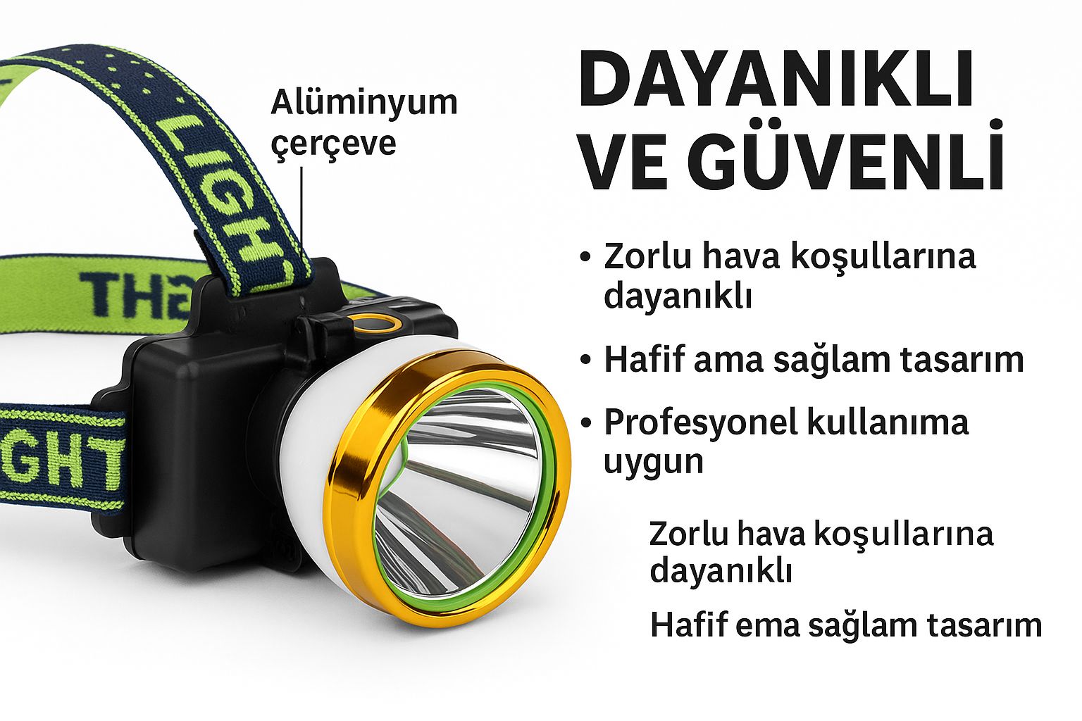 KAFA LAMBASI GOLD SİLVER ŞARJLI PANELLİ 60W METAL GS-475 3