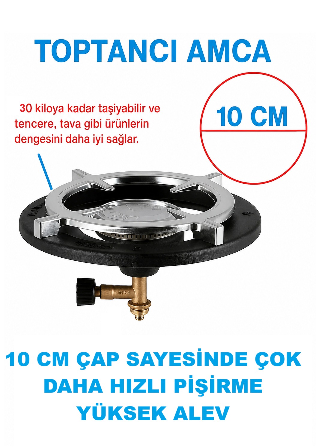 Büro Mekaniker Euro Süper Turbo Kamp Ocak Siyah/Mat ESTAK 2