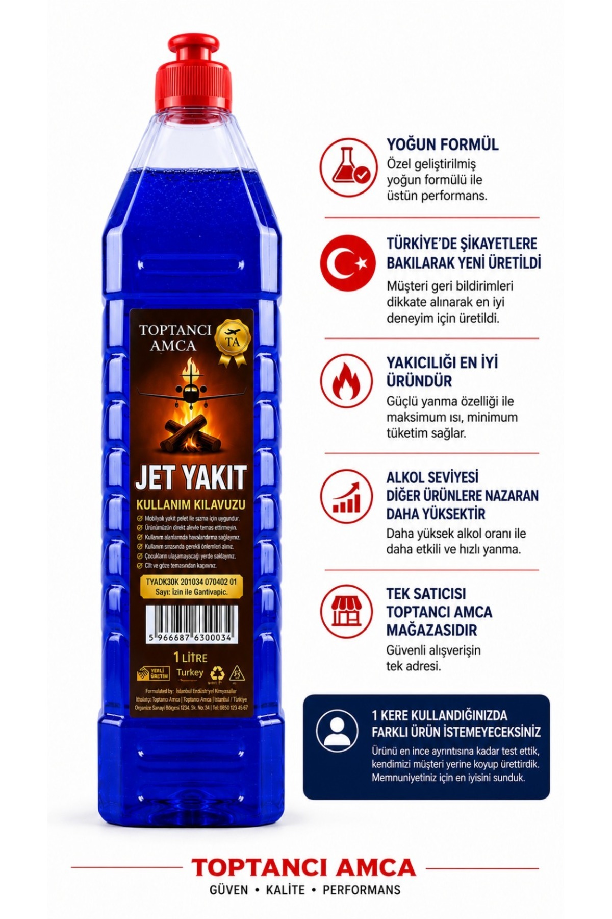 Jet Yakıt 1 Litre 20'li Paket Mangal Kamp Piknik Yakıtı Hızlı Yanma Garantili 3