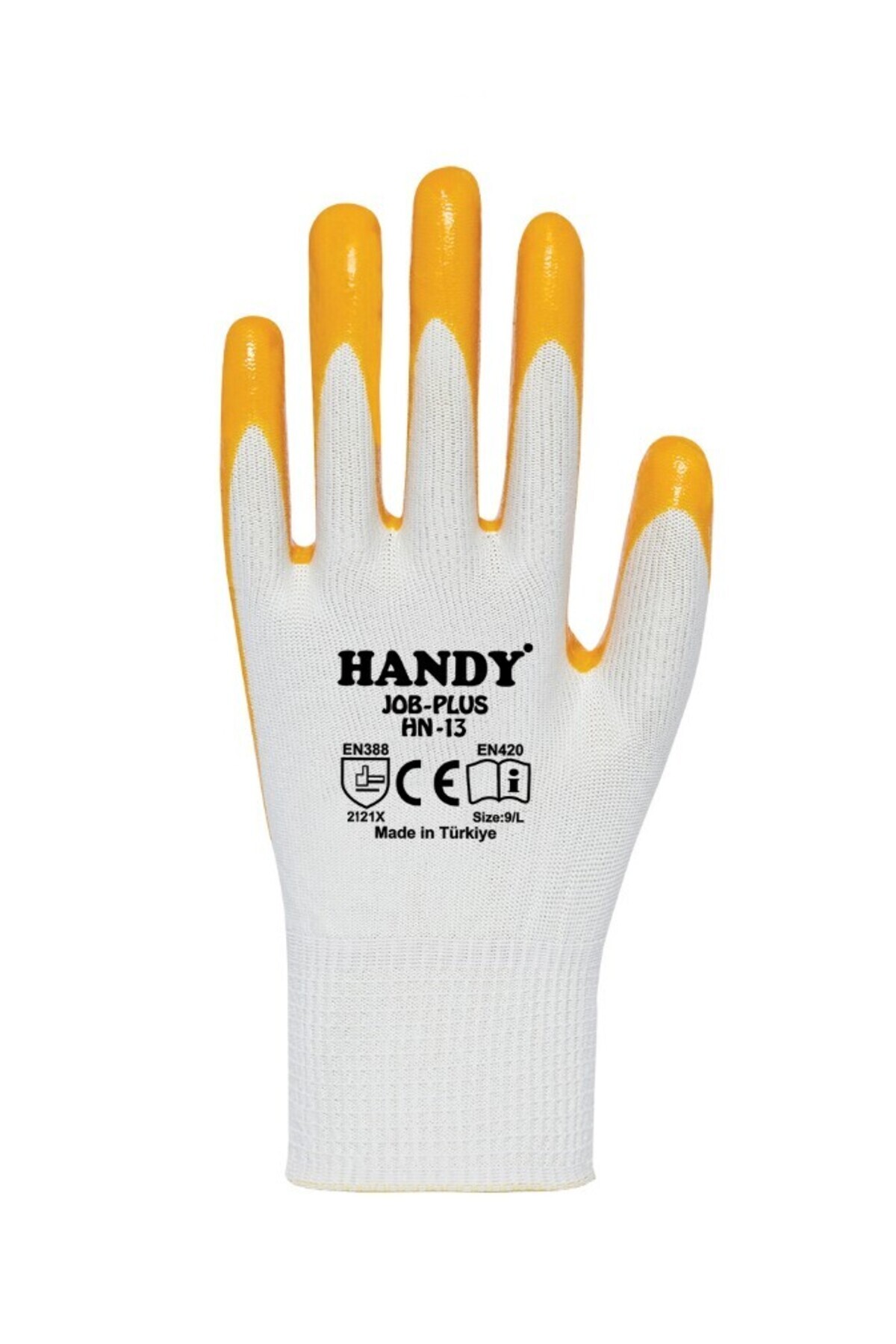 Job-Plus HN-13 Çift Kat Nitril Kaplama İş Eldiveni 24 Çift Ekonomik Paket No:10 Standart 3