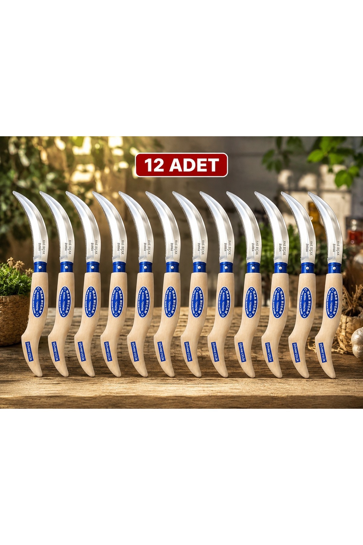 Bıçak Fındık Bıçkısı Fındık Testeresi El Testeresi Dövme Alaşımlı Çelik 12 Adet 1