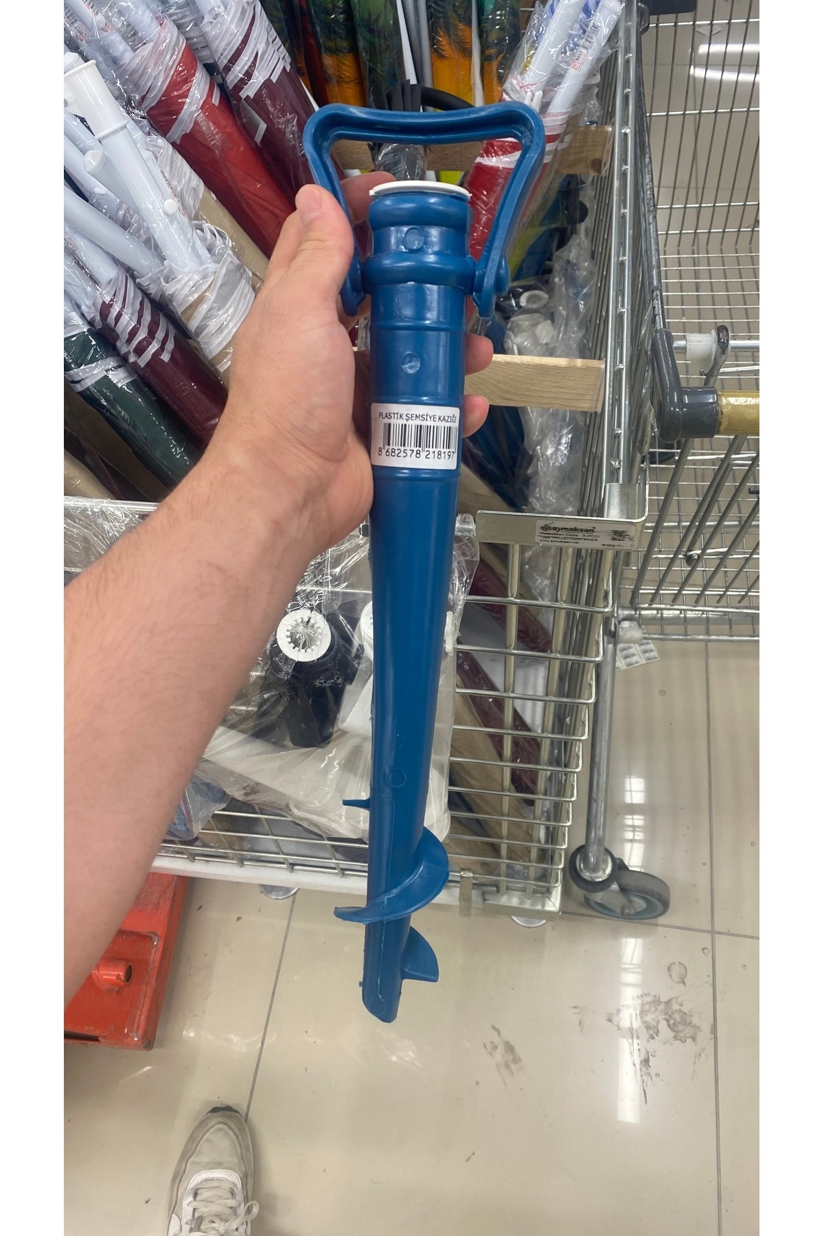 Şemsiye kazığı ayarlanabilir dayanıklı plaj şemsiyesi kazığı 1 adet