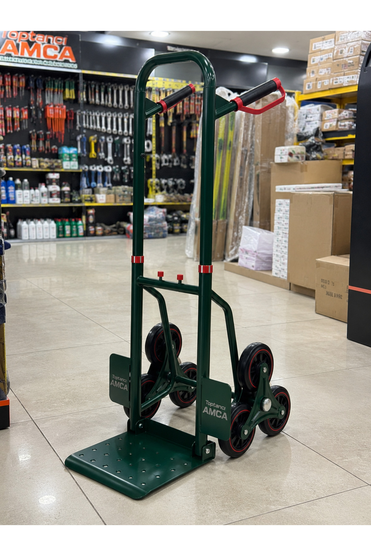 Merdiven çıkabilen yük taşıma arabası katlanır yer kaplamaz 150 kilo koli taşıma aracı 2