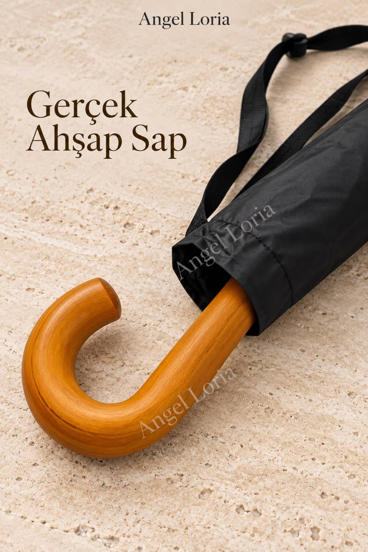 24 Panel sky-6 0 Özel Yapım Sırta Asılabilir Gerçek Ahşap Sap Fiber İskeletli Yağmur Şemsiyesi 122 cm Çift Kişilik 2