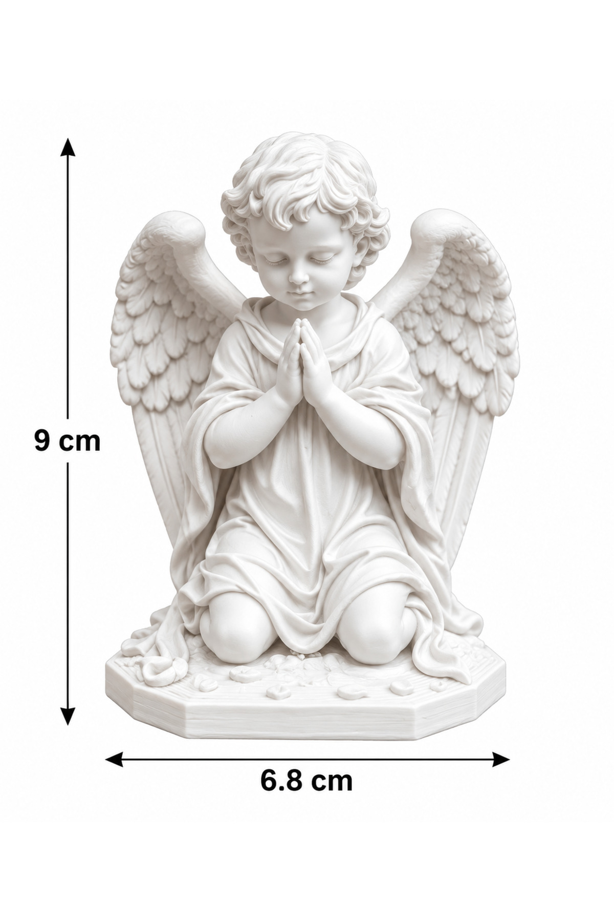 Dua Eden Melek Figürlü Dekoratif Heykel – 3D PLA BASKI DAYANIKLI MALZEME 2