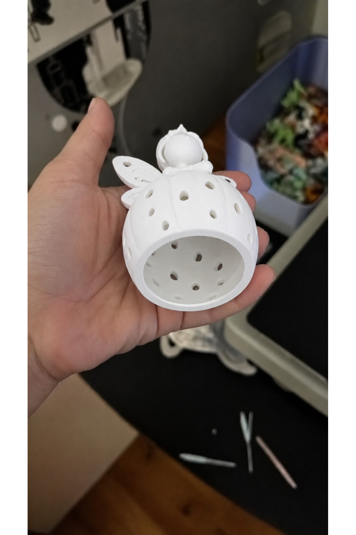 Peri Kız Figürlü Işıklı Dekoratif Gece Lambası – 3D PLA BASKI DAYANIKLI MALZEME 3