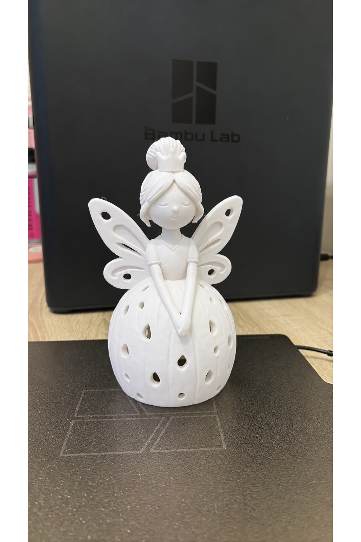 Peri Kız Figürlü Işıklı Dekoratif Gece Lambası – 3D PLA BASKI DAYANIKLI MALZEME 2
