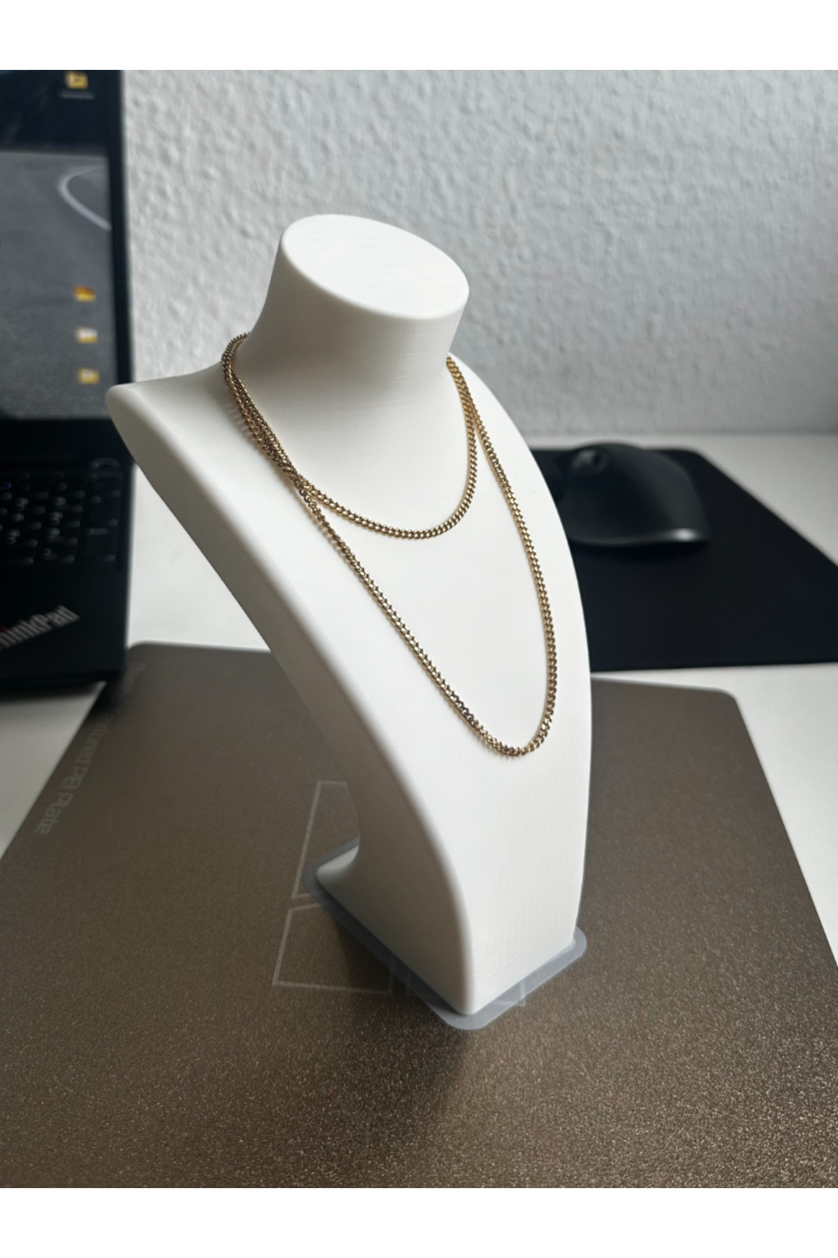 Dekoratif Kolye Sergileme Standı – 3D Baskı Plastik Takı Mankeni 2