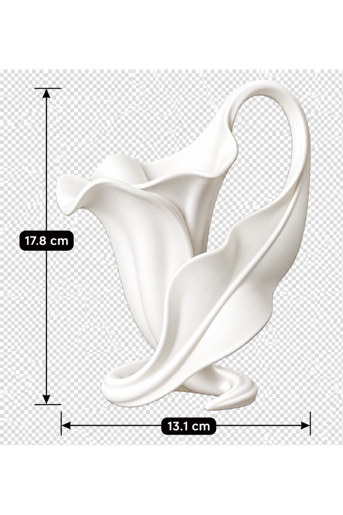 Calla Lily Dekoratif Vazo – Modern Çiçek Tasarımlı Şık Masaüstü Vazo 4